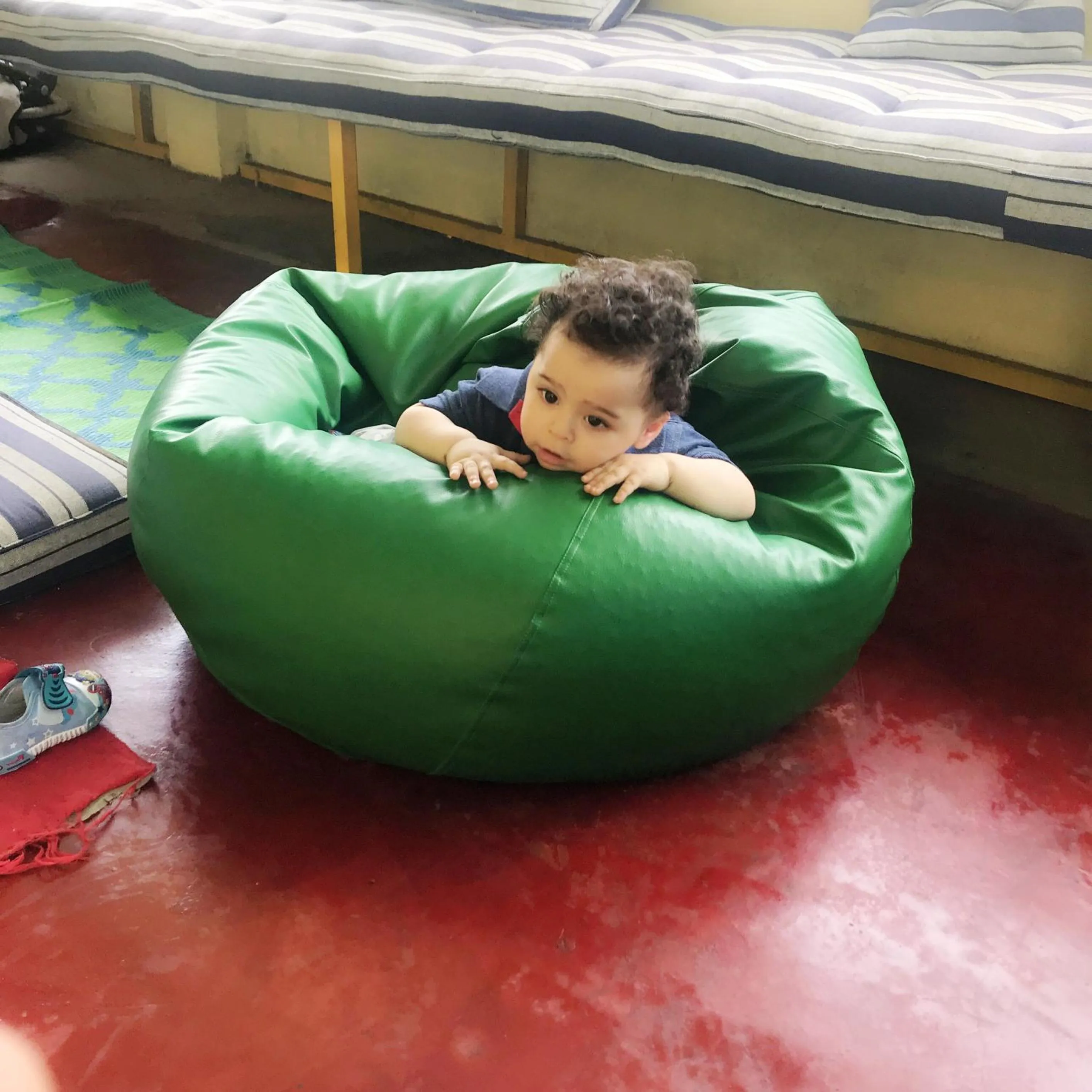 Family in The Little Blue Window Hostel