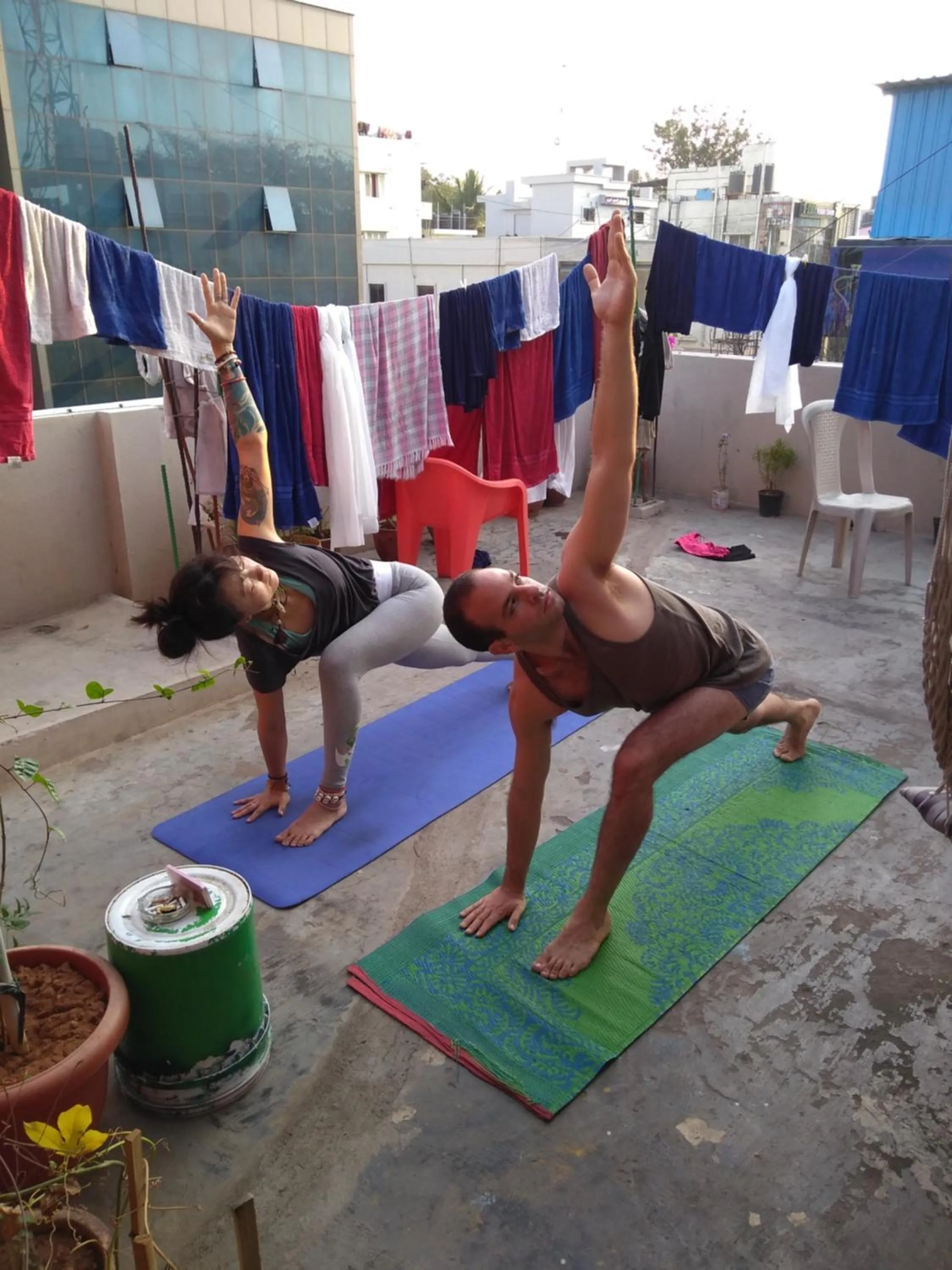 People in The Little Blue Window Hostel