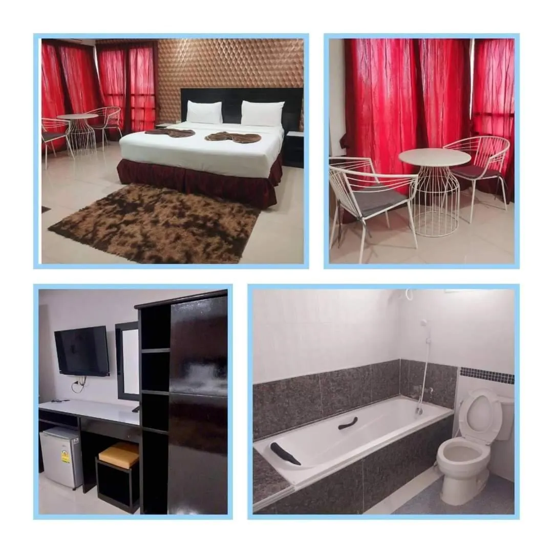 Bed in Grand Pruksa Siri Apartment