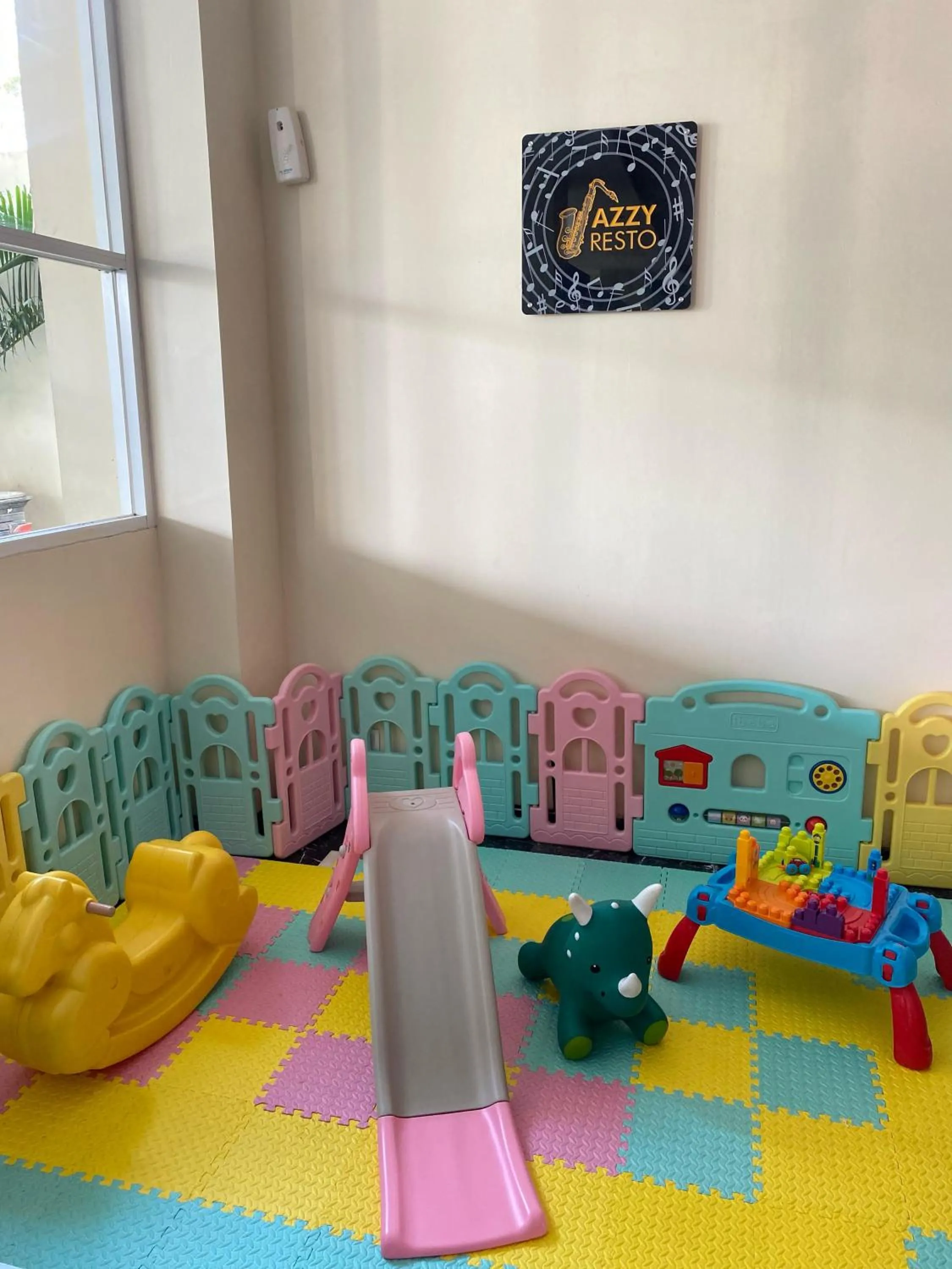 Children play ground in Front One Hotel Purwodadi