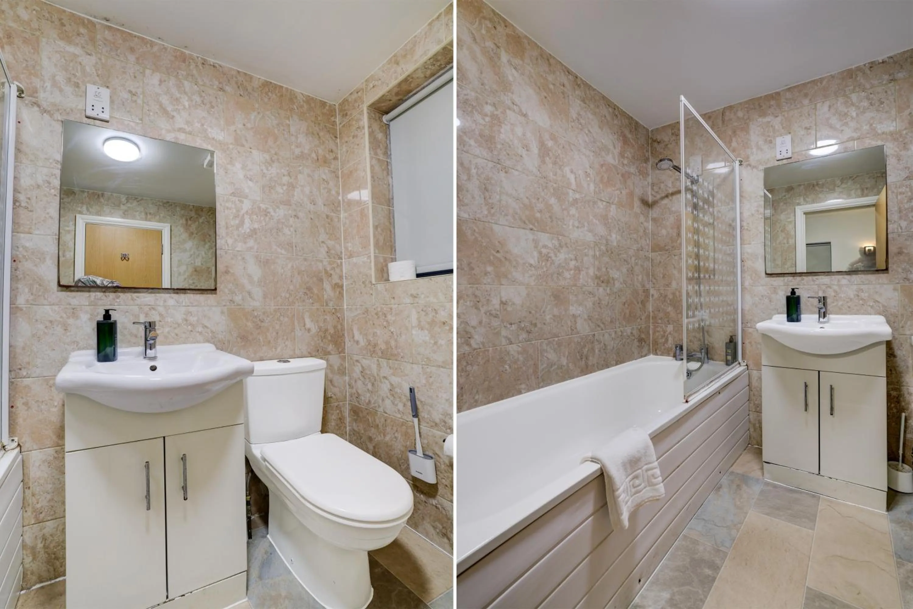 Bathroom in Belvilla Ilford Hill Hotel London