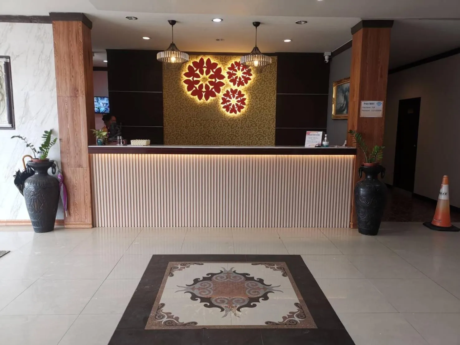Lobby or reception in PS Hotel Saraburi