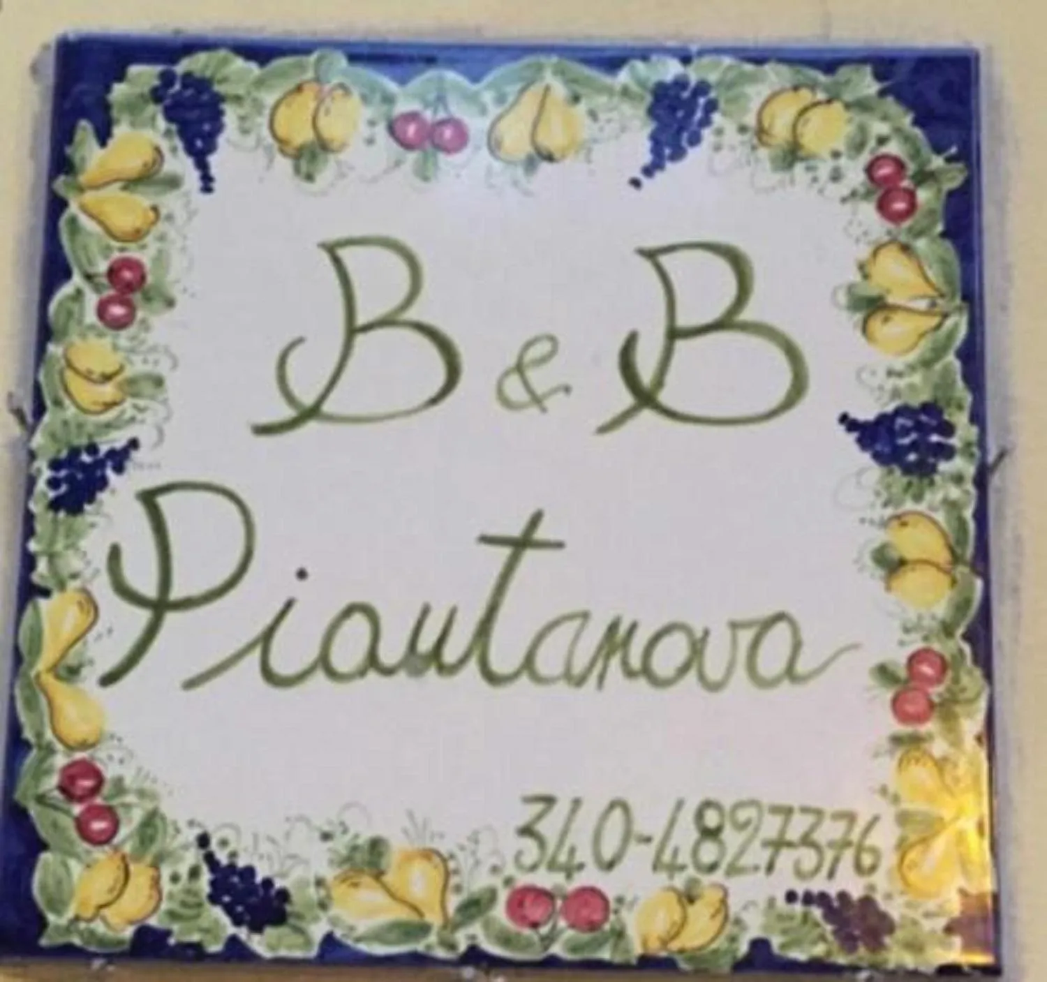 Facade/entrance in B&B Piantanova