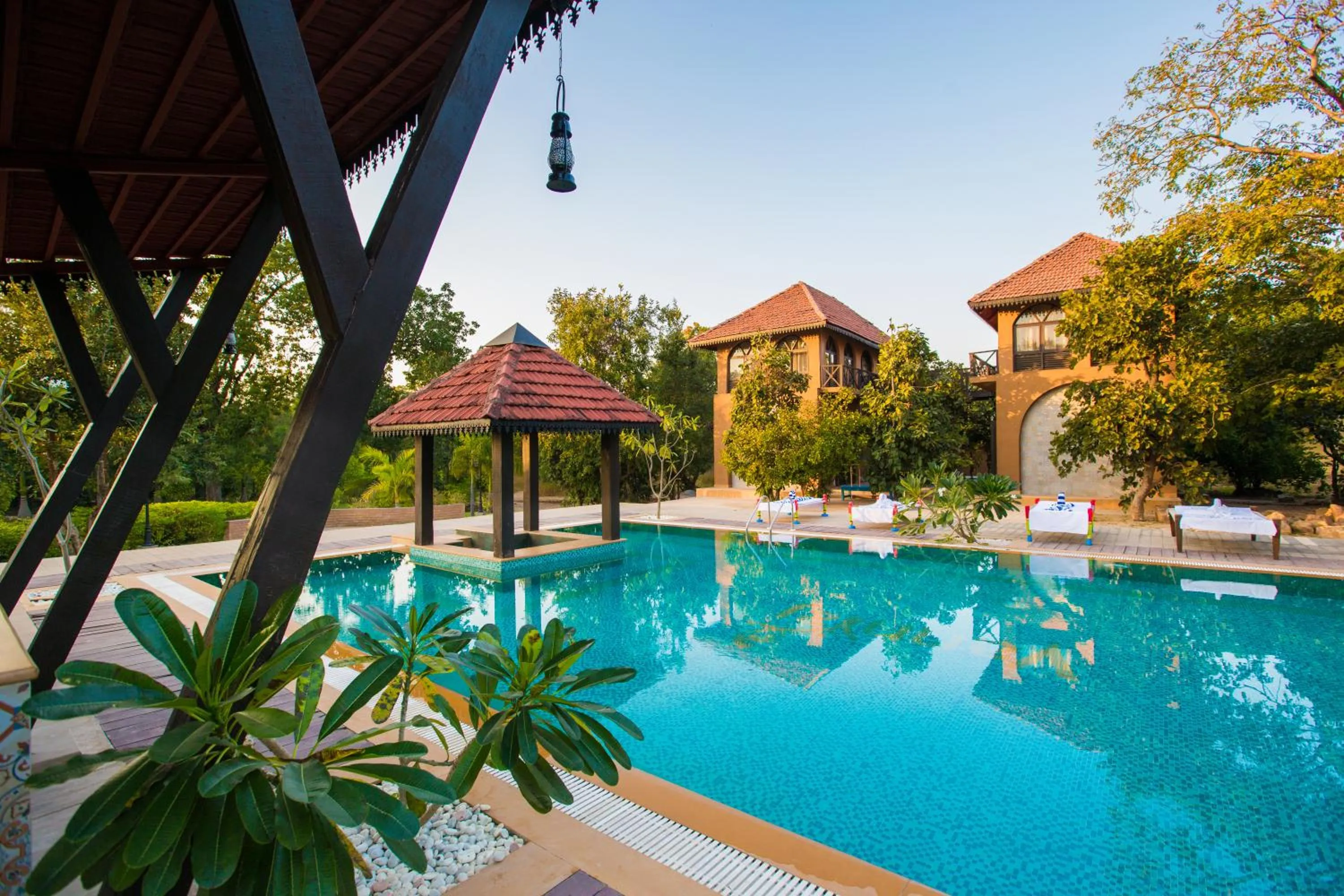 Swimming pool in Vannraj Resort And Spa