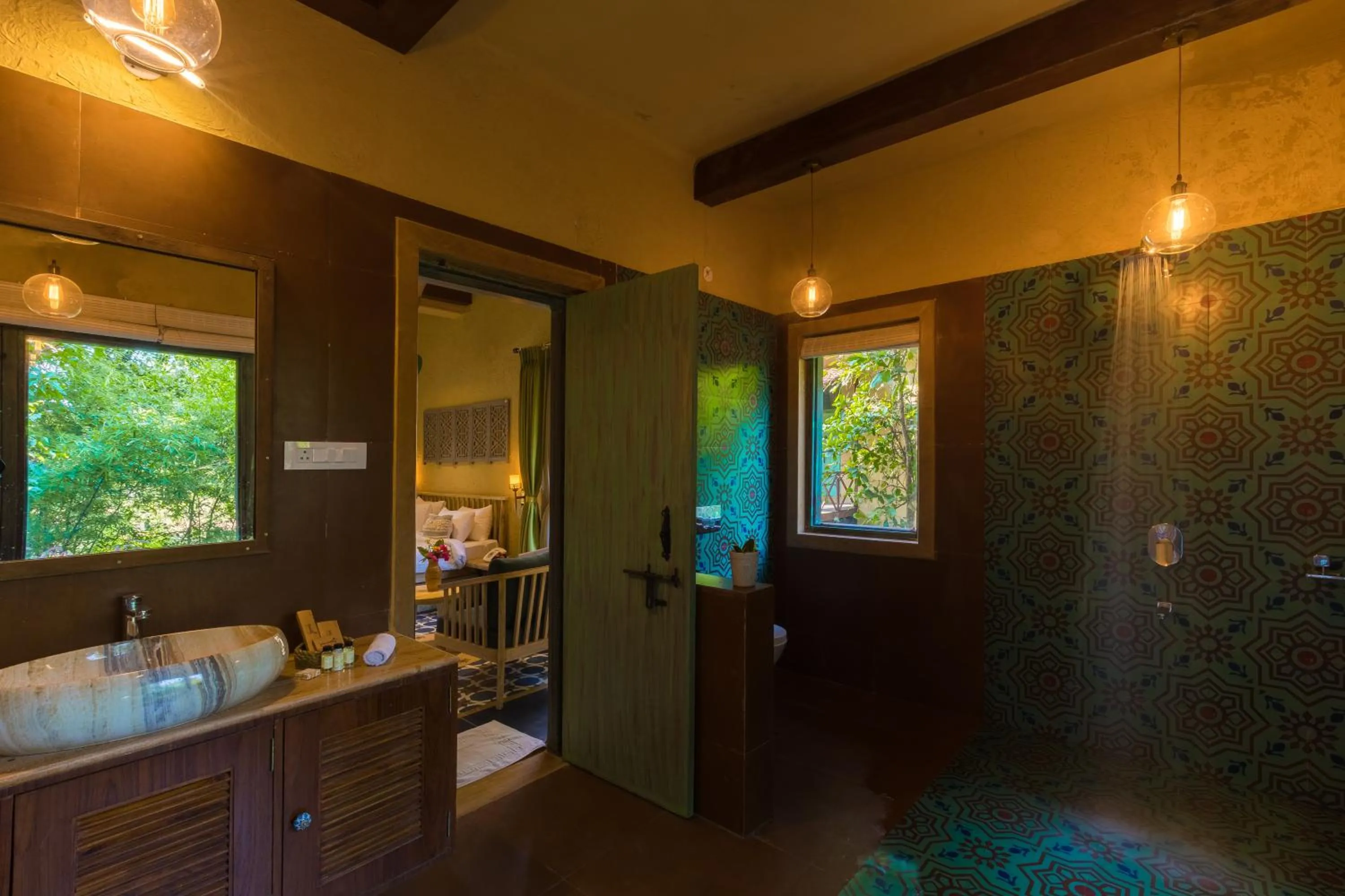 Bathroom in Vannraj Resort And Spa