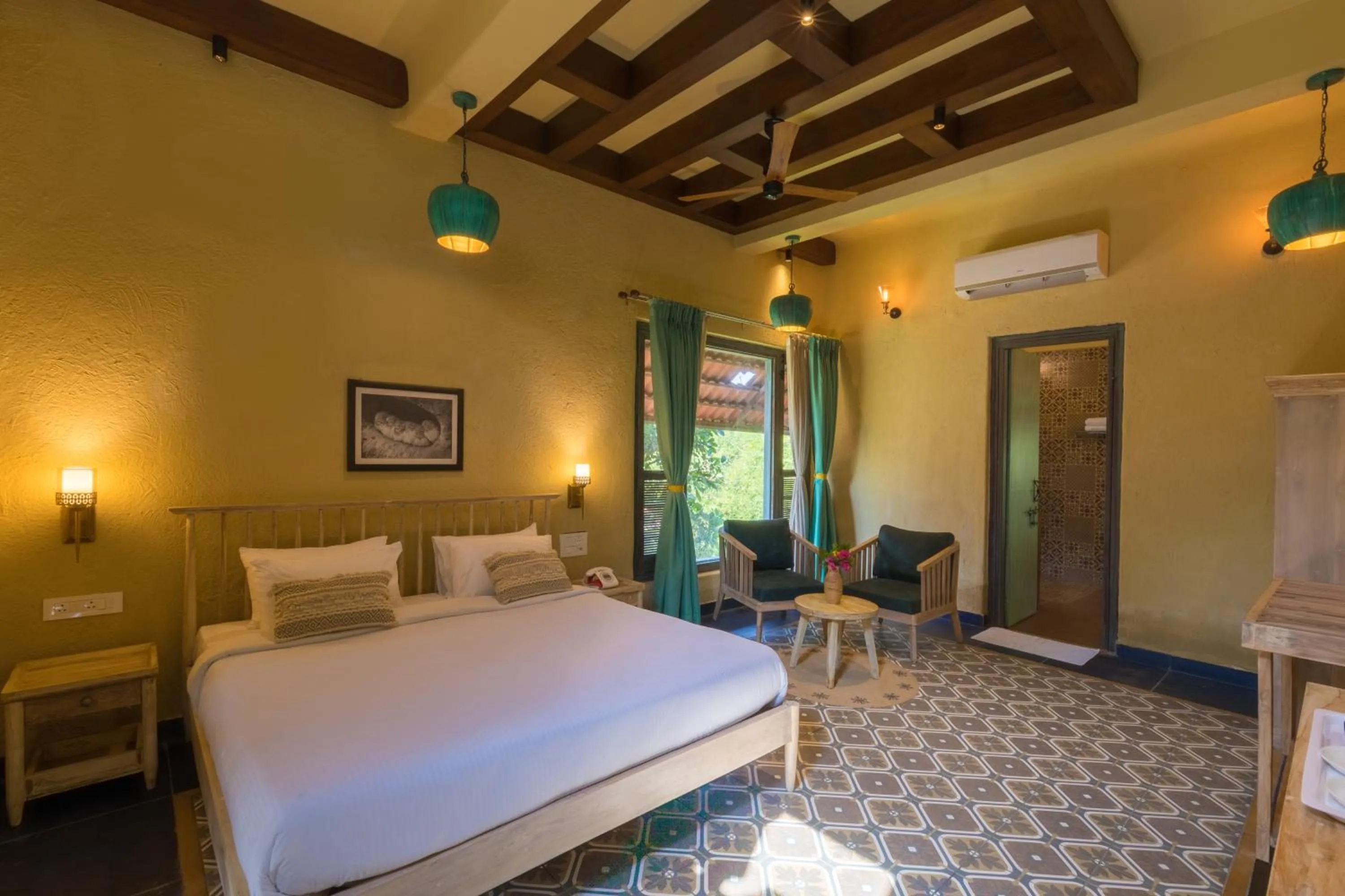 Photo of the whole room, Bed in Vannraj Resort And Spa