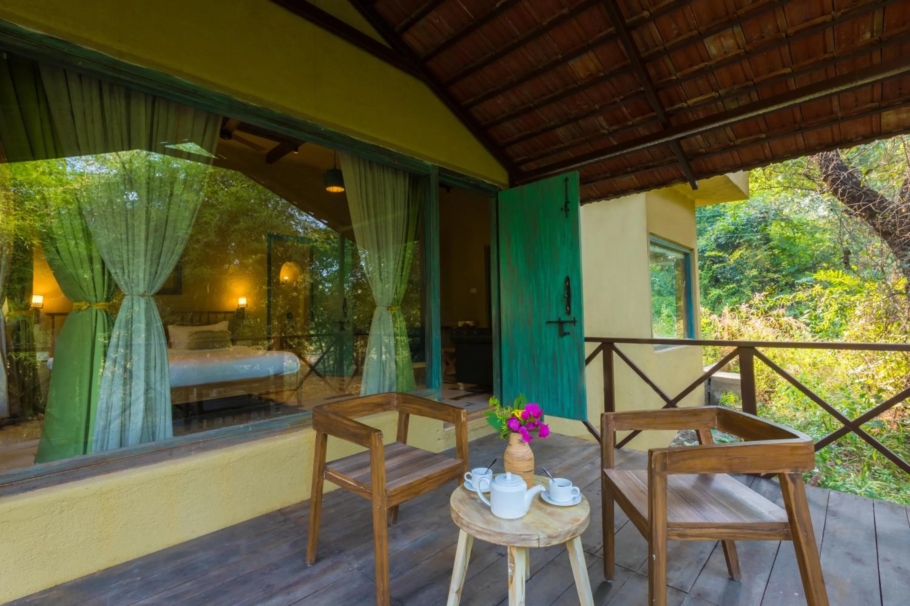 Patio in Vannraj Resort And Spa