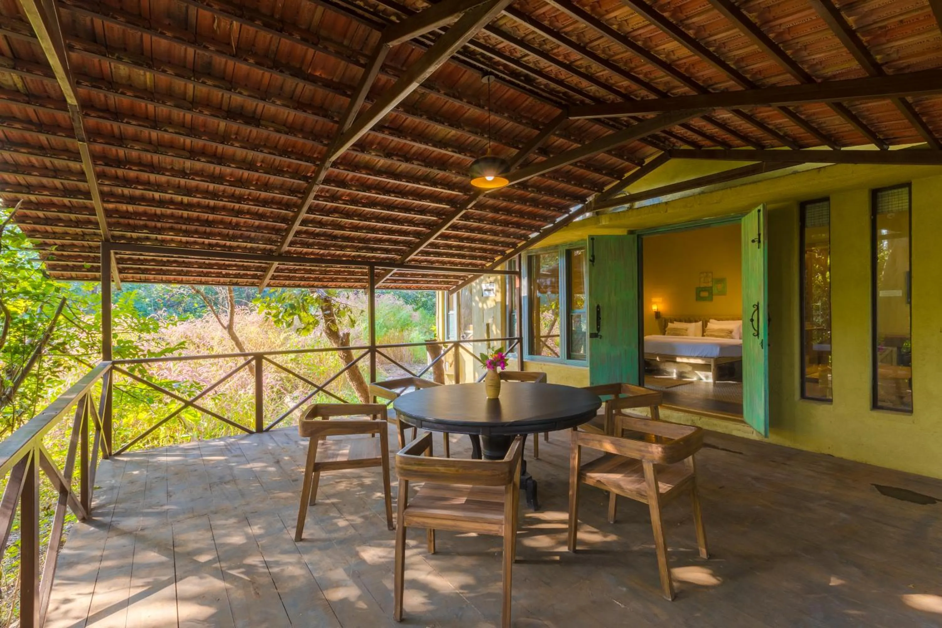Patio in Vannraj Resort And Spa