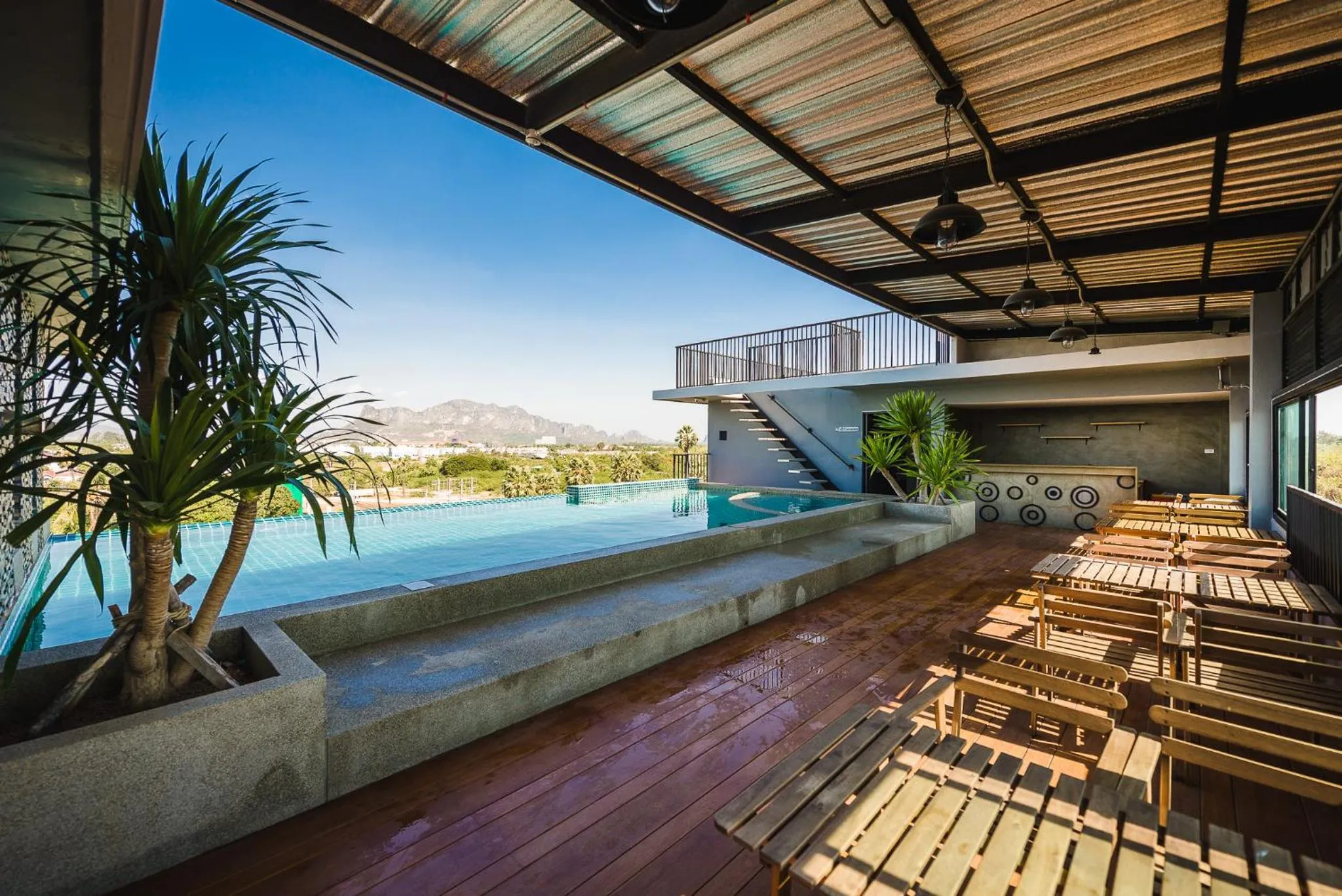 Swimming pool in C Cha-Am Hotel