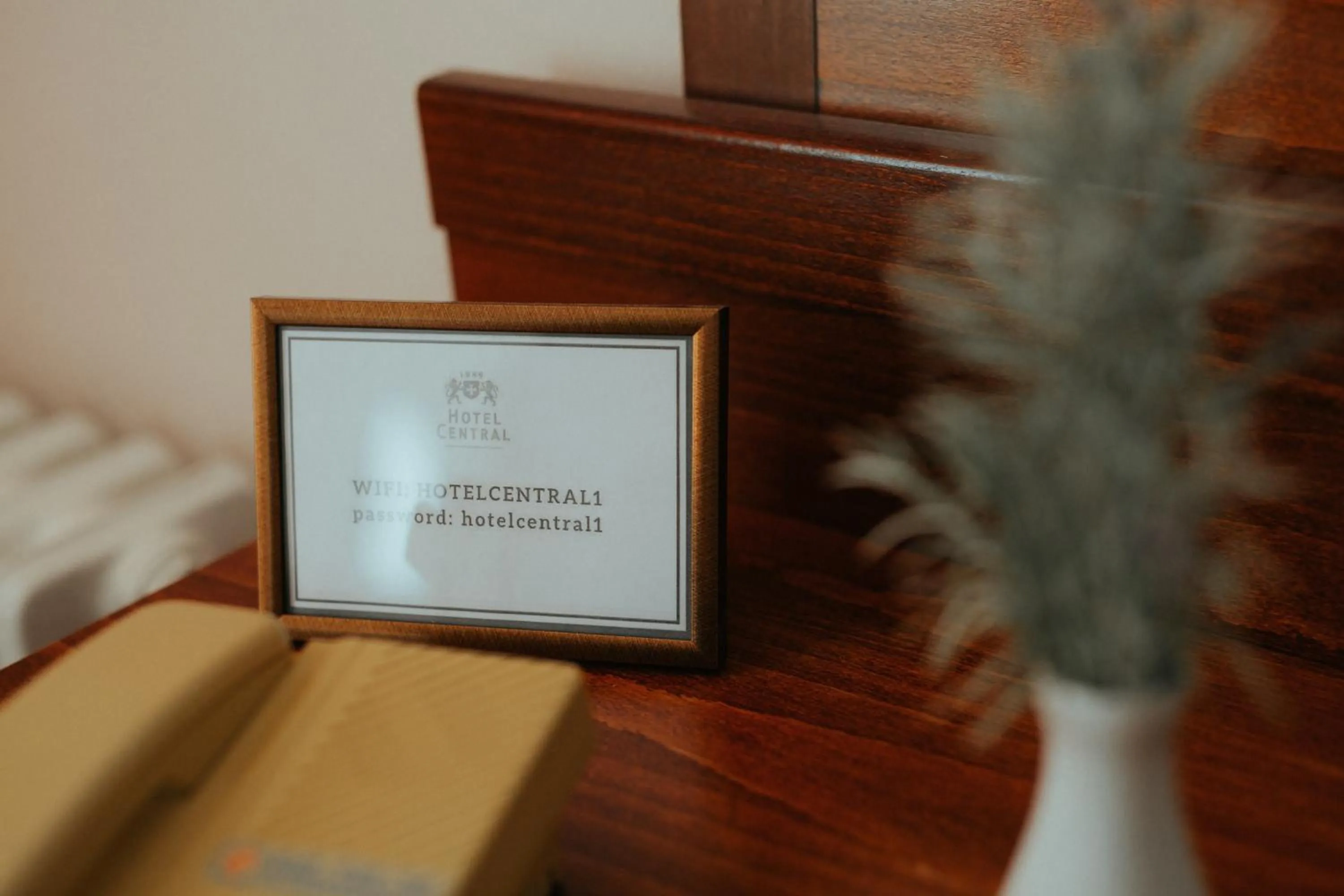 Property logo or sign in Hotel Central