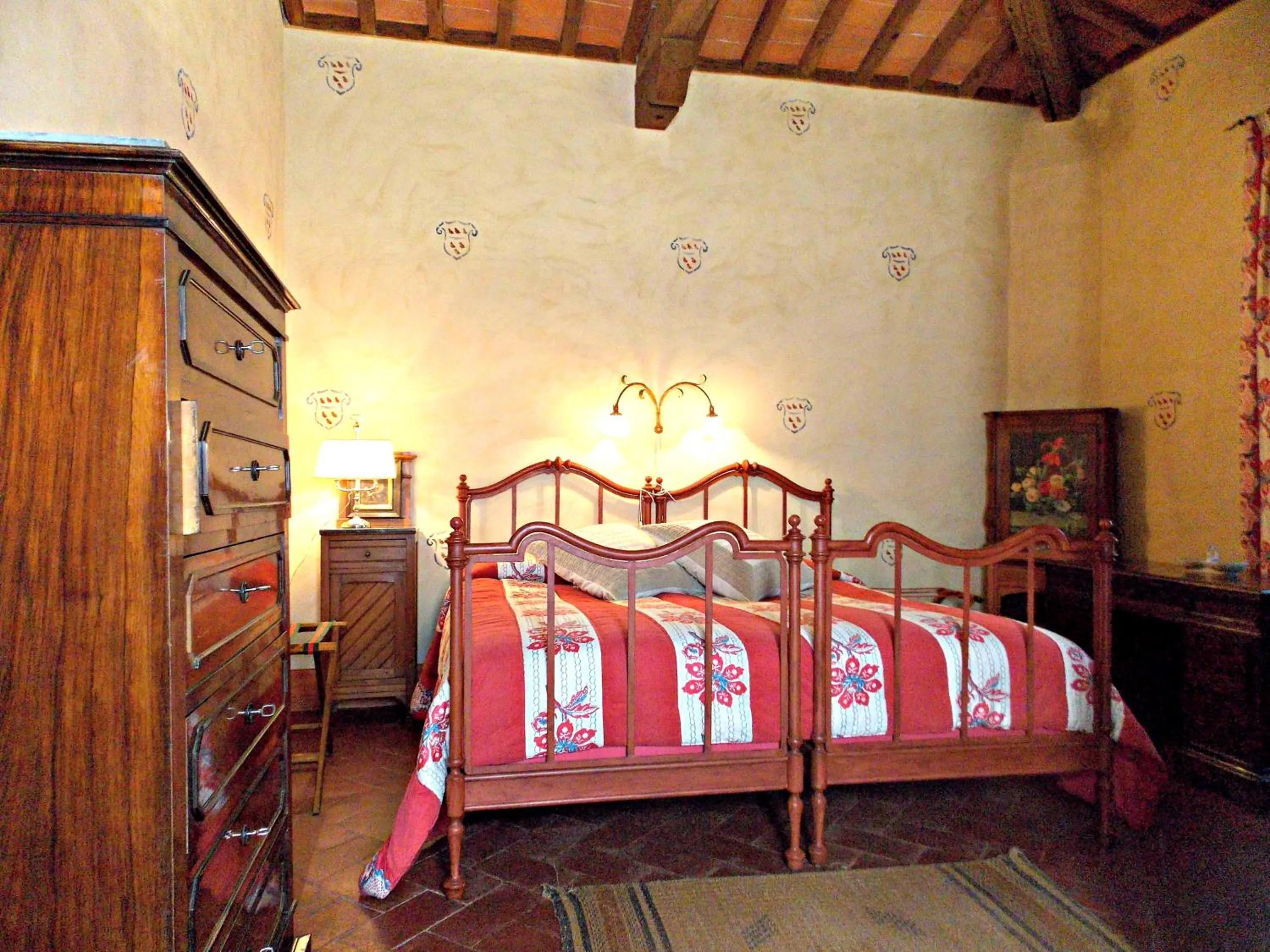 Bedroom, Bed in Villa Salaiole