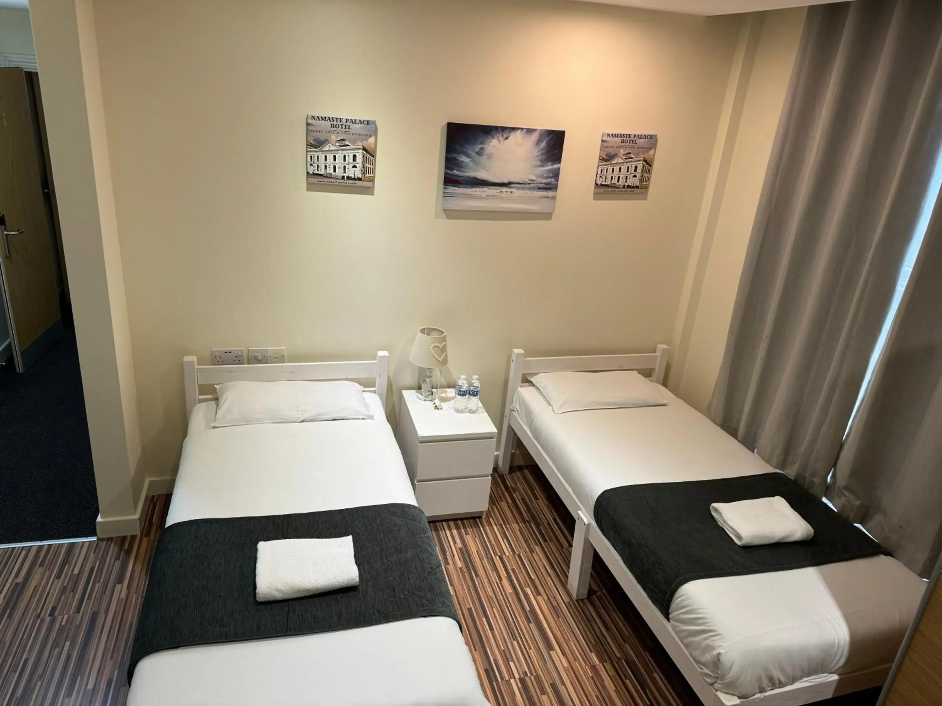 Standard Twin Room with Shared Bathroom in Namaste Palace Hotel, Norwich City Centre Standard Twin Room with Shared Bathroom in Namaste Palace Hotel, Norwich City Centre