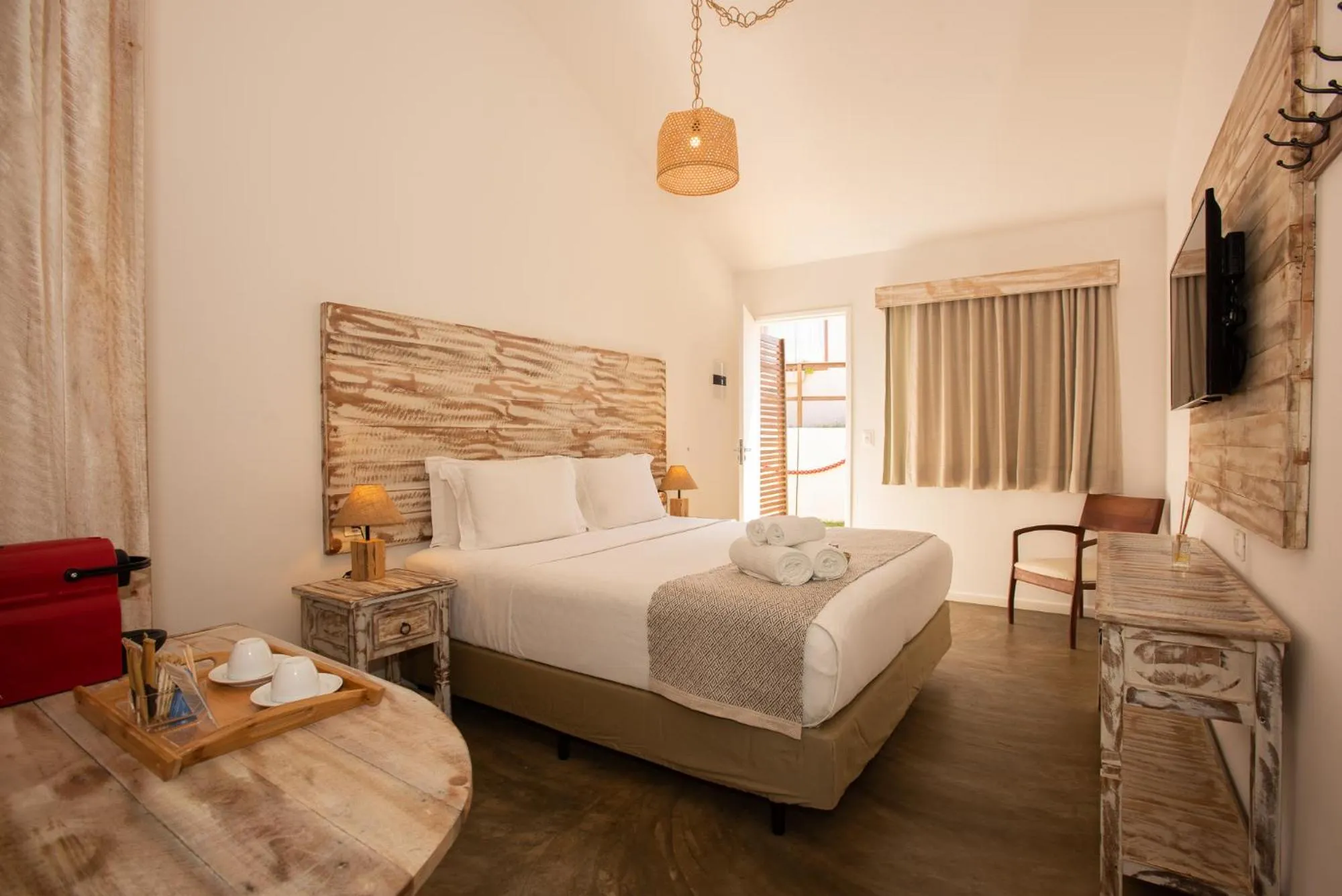 Bed in Pousada Tubarão