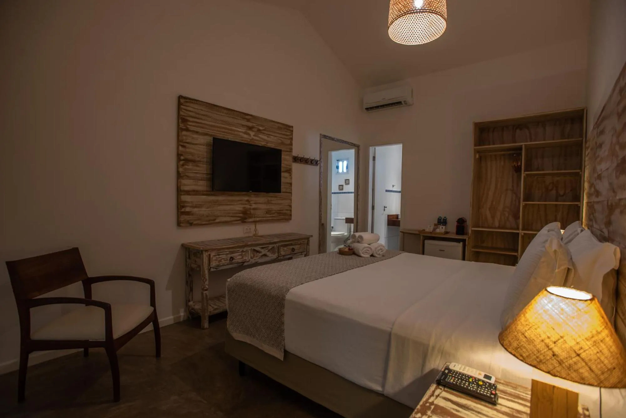 Bed in Pousada Tubarão