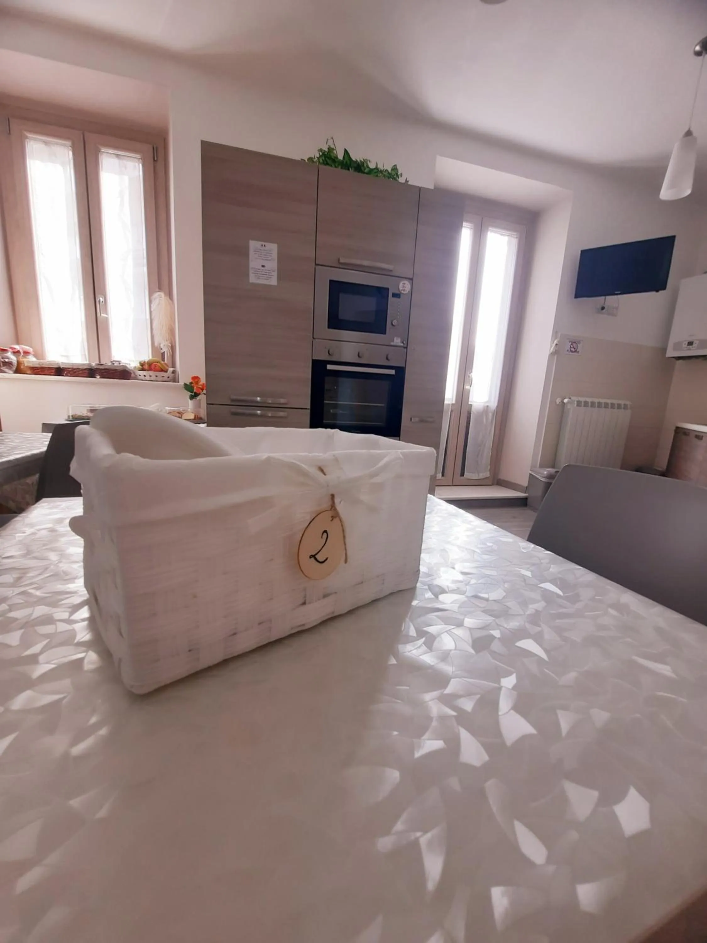 Kitchen or kitchenette, Bed in B&B Solimo