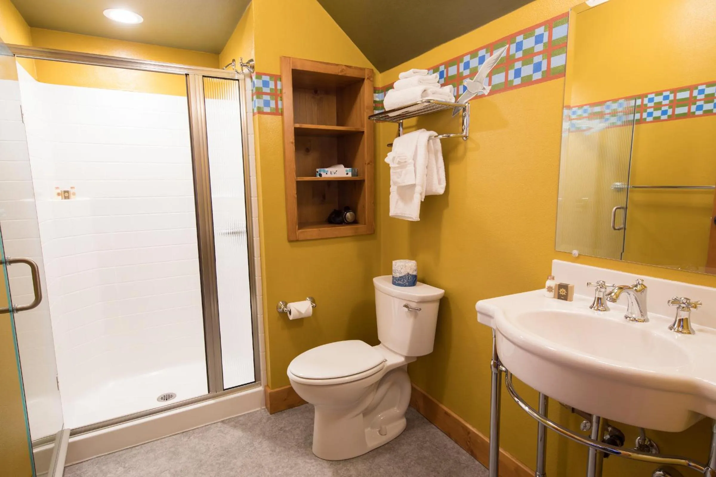 Bathroom in McMenamins Gearhart Hotel