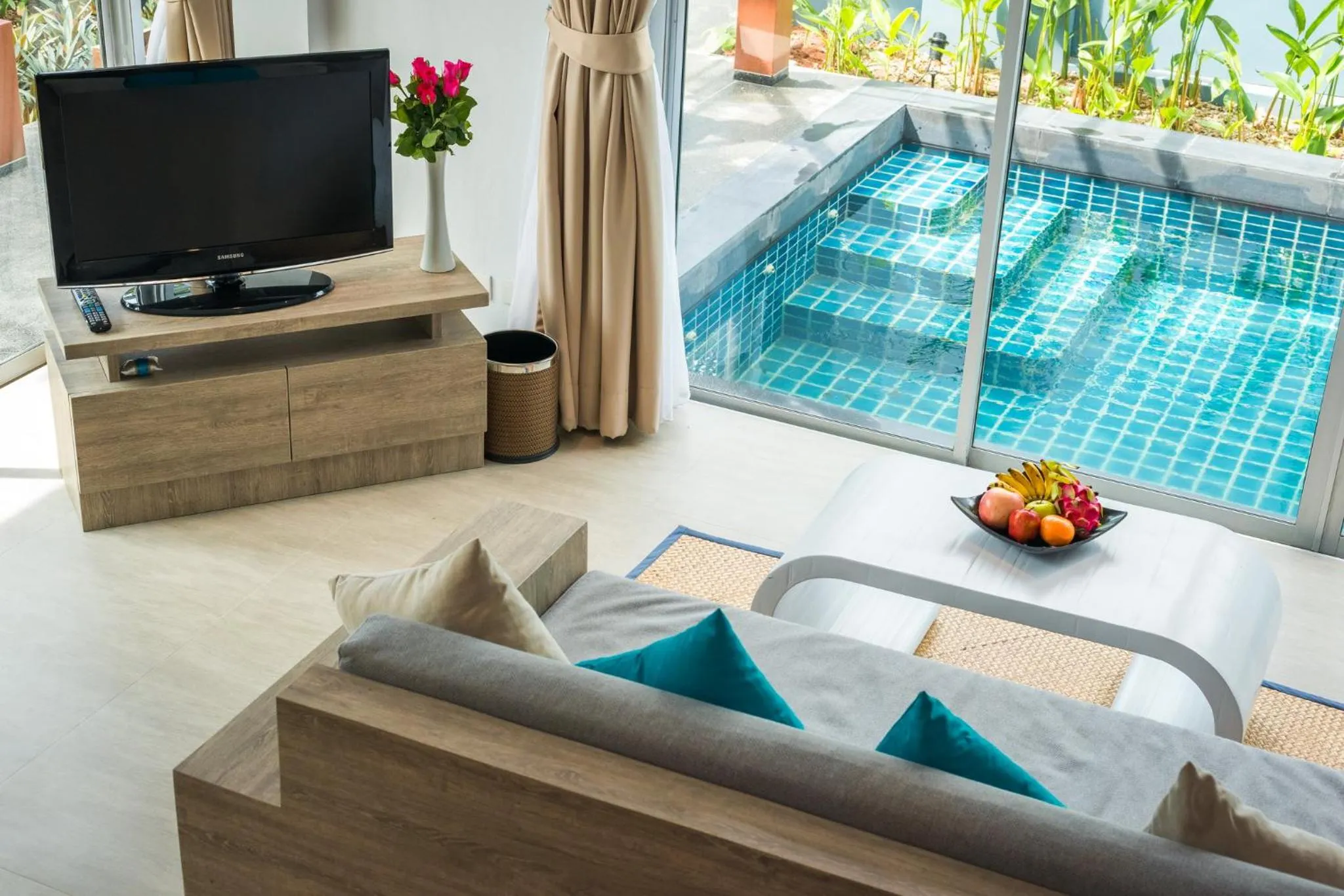 Living room in Villa Sonata Phuket