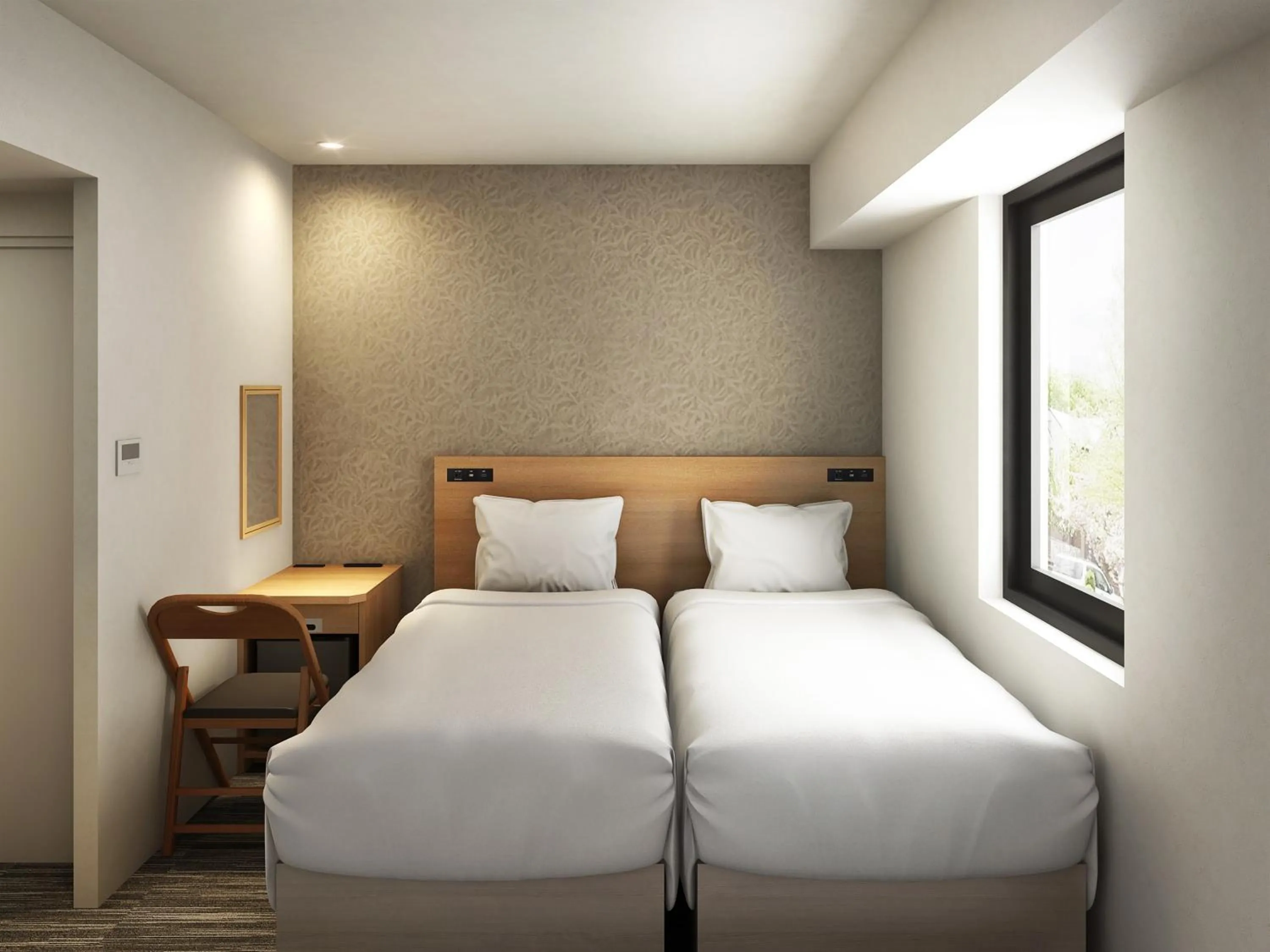 Photo of the whole room, Bed in The BREAKFAST HOTEL Fukuoka Tenjin