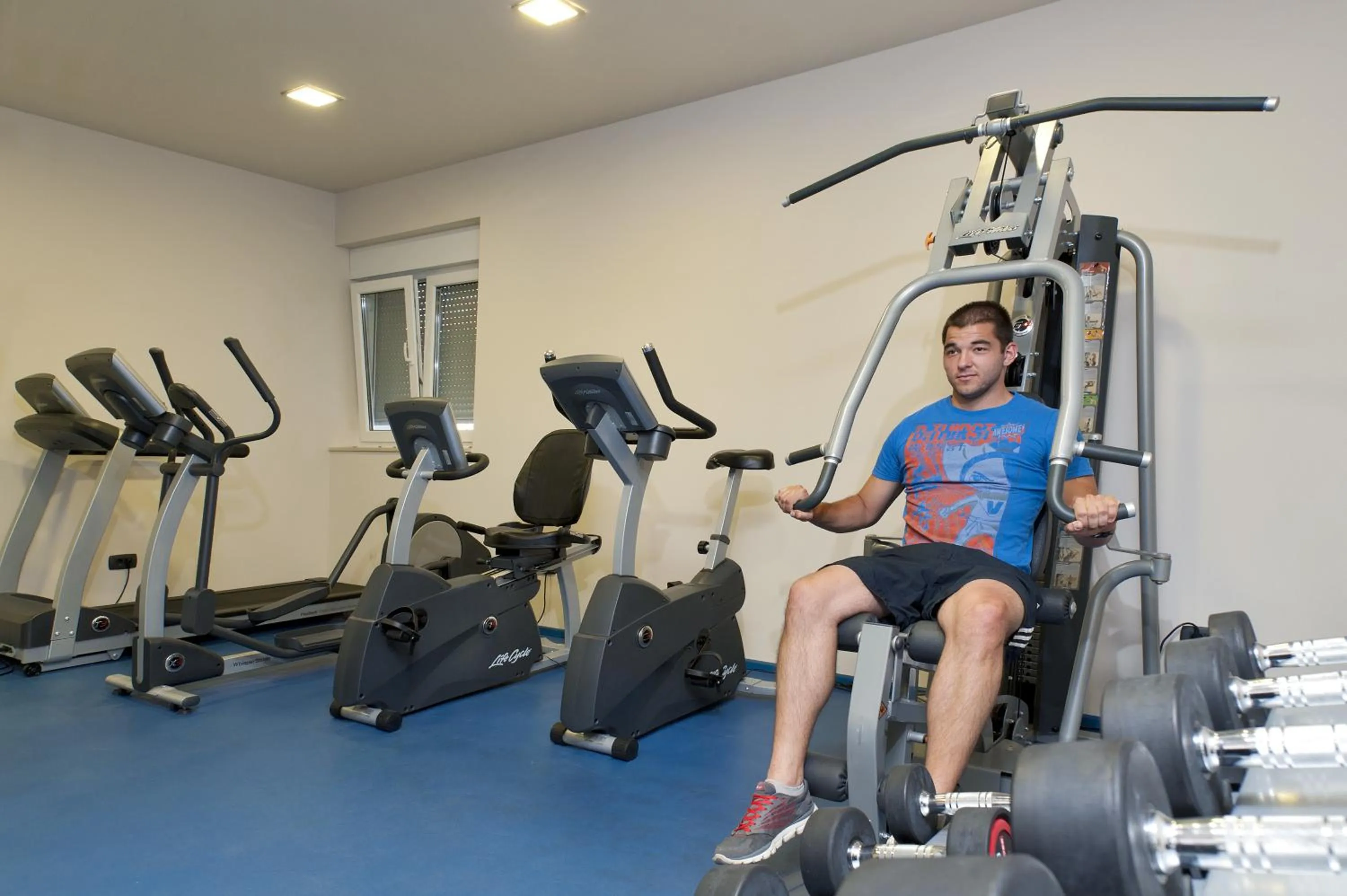 Fitness centre/facilities in Hotel Plaža