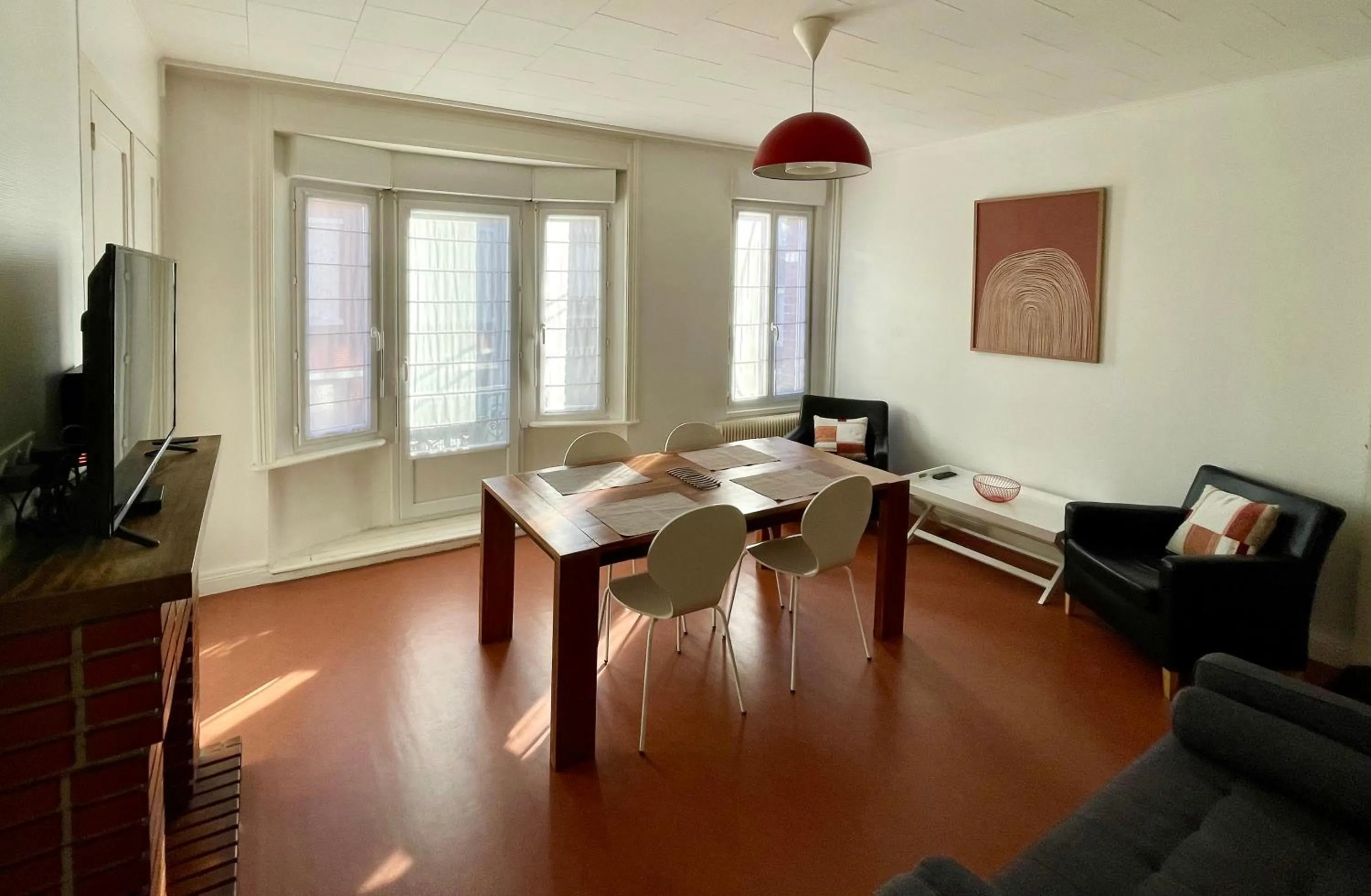 Living room in Appart'hôtel et chambres Lens