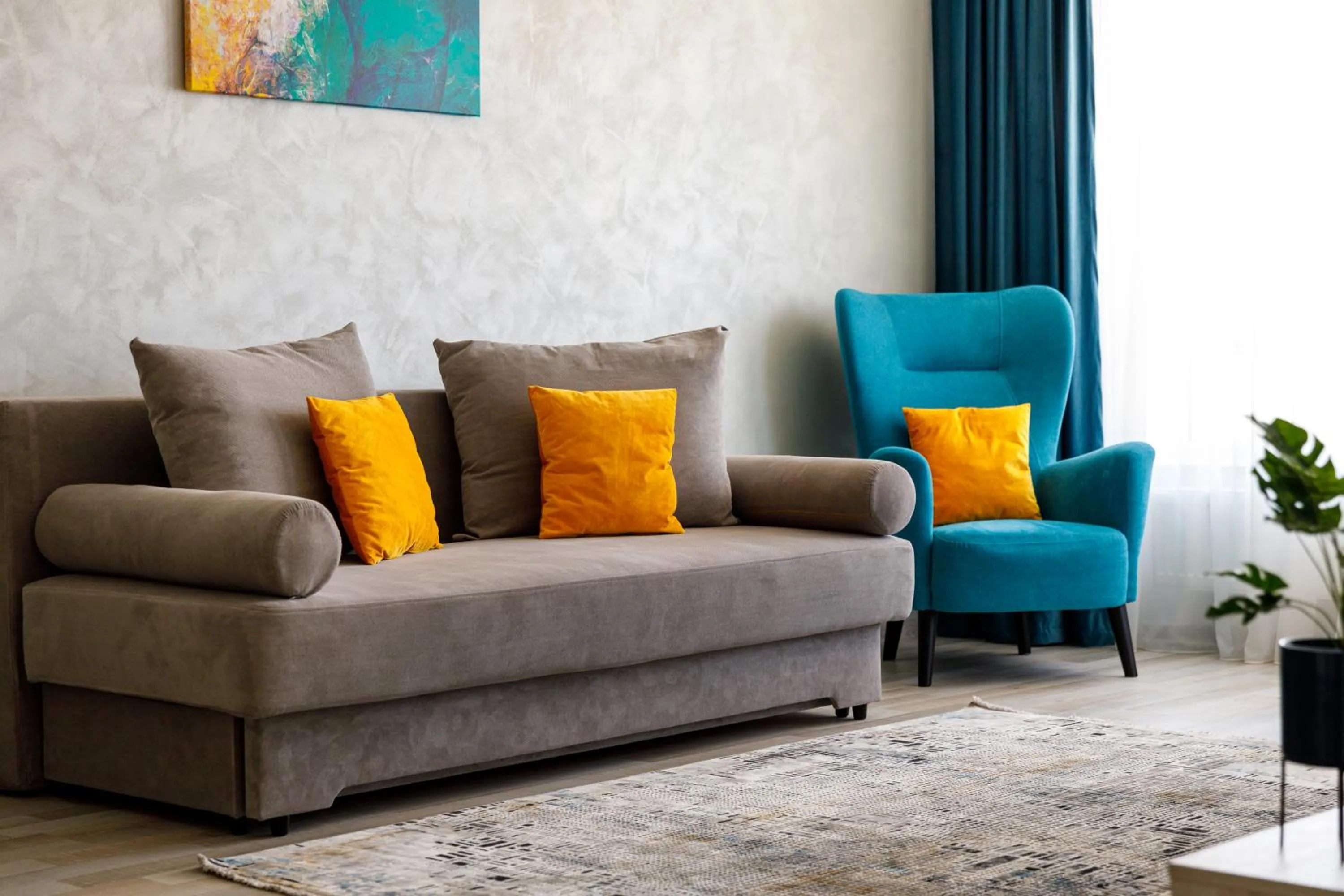 Seating area in Brasov Holiday Apartments