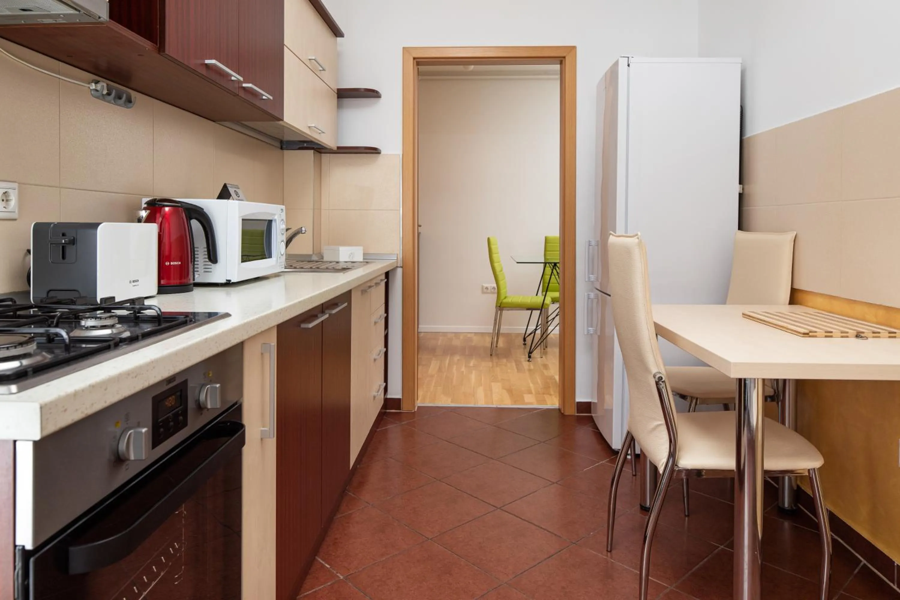 Kitchen or kitchenette in Brasov Holiday Apartments