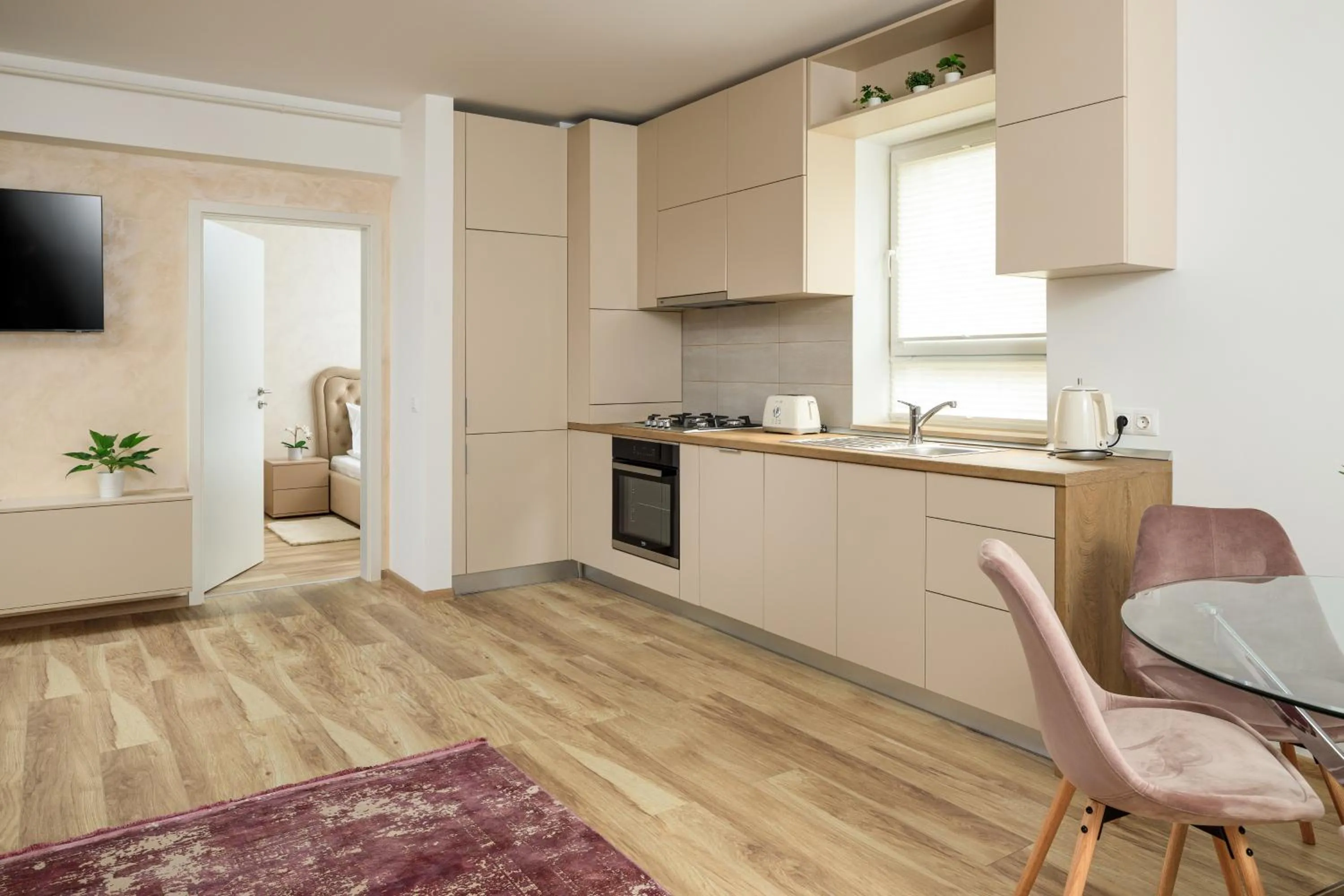 Kitchen or kitchenette in Brasov Holiday Apartments
