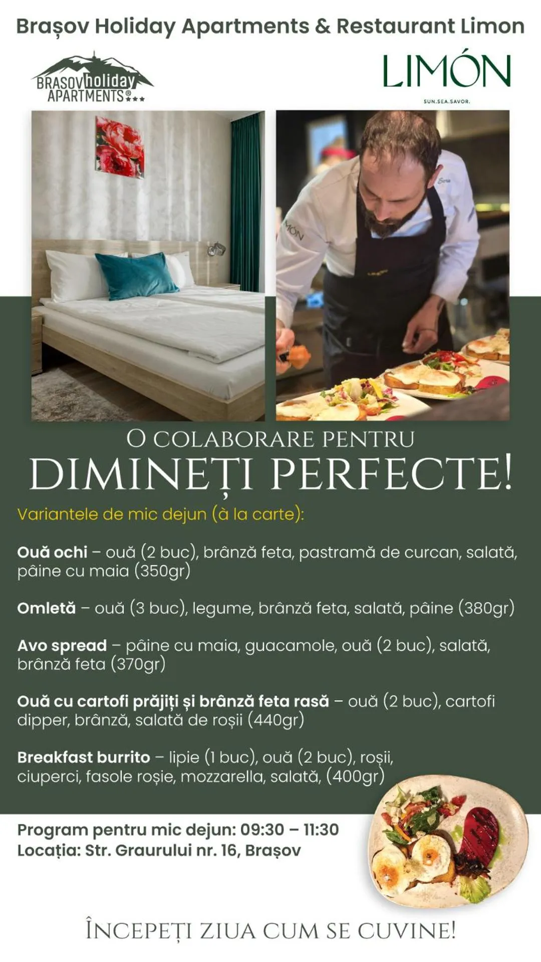 Breakfast in Brasov Holiday Apartments