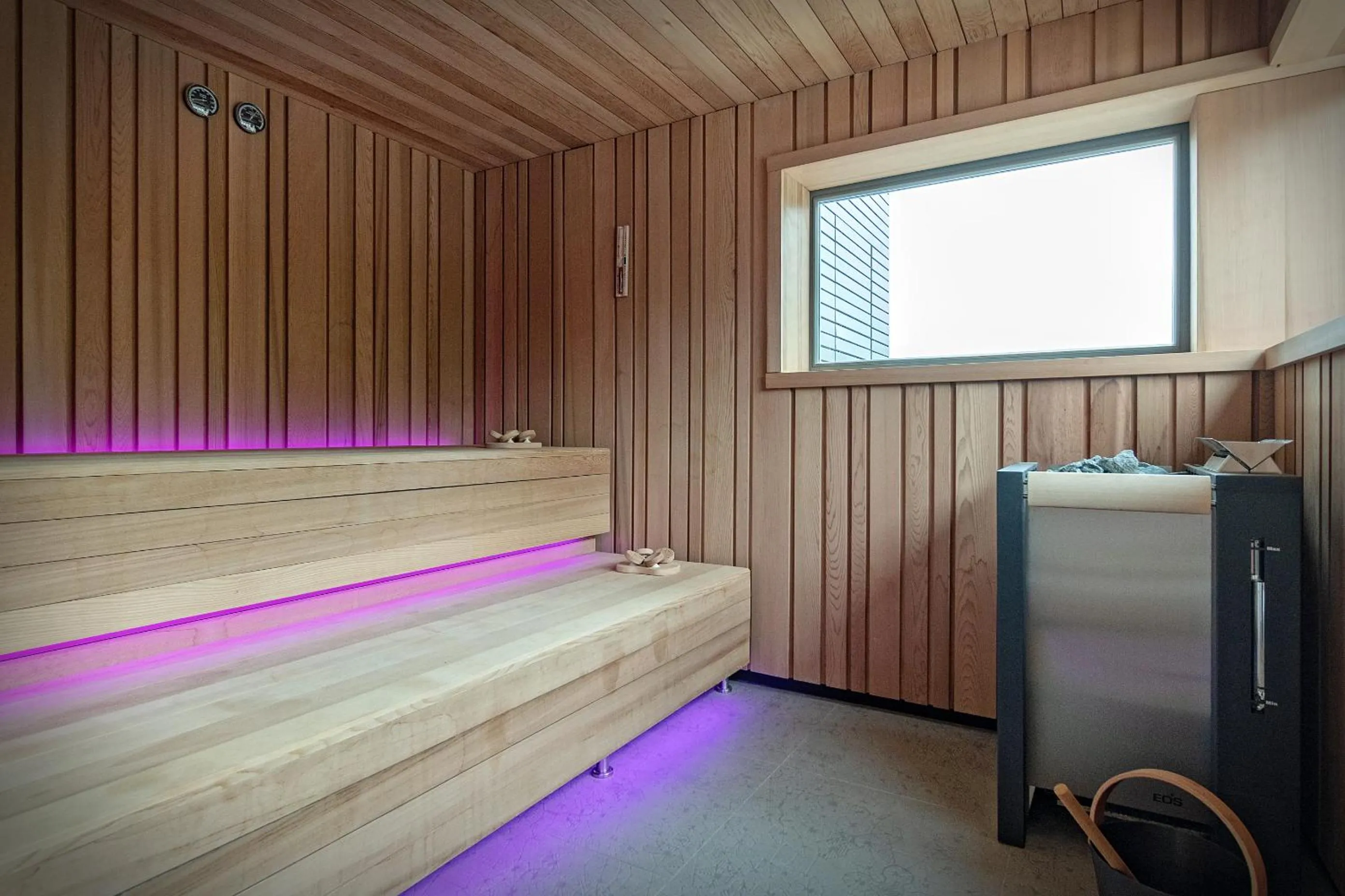 Sauna, Bed in Hotel Sanglier