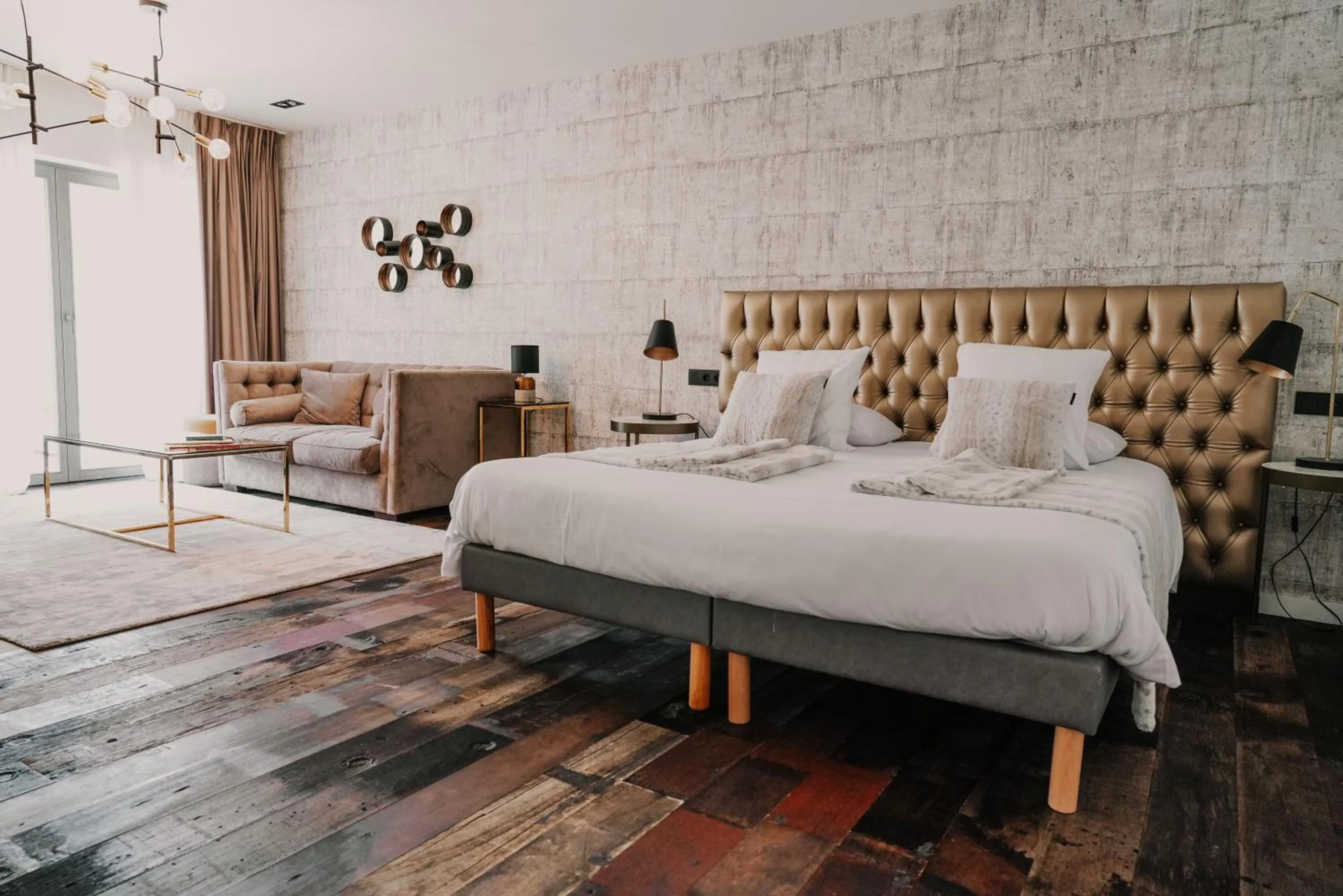 Bed in Hotel Sanglier