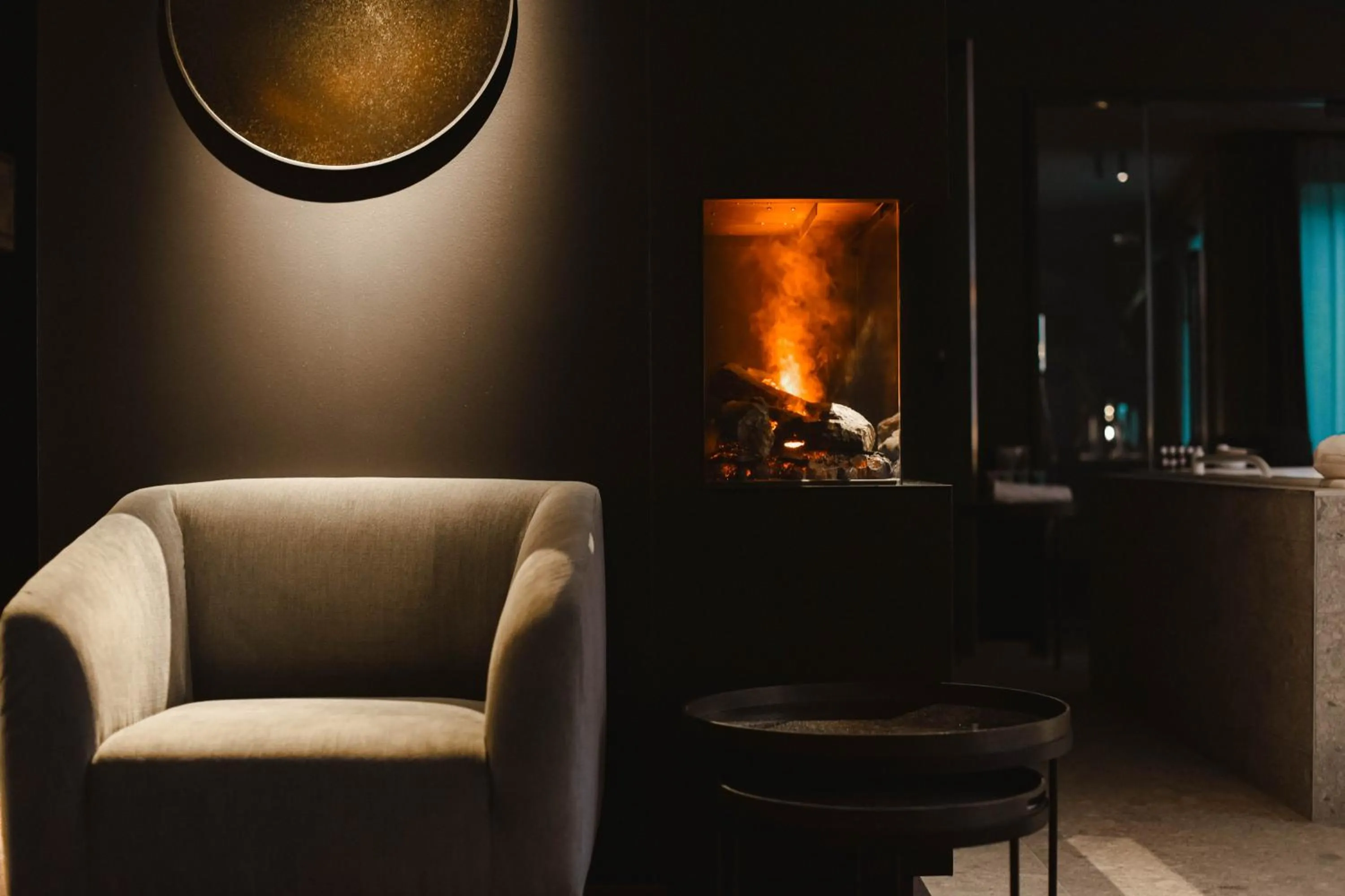 Seating area in Hotel Sanglier