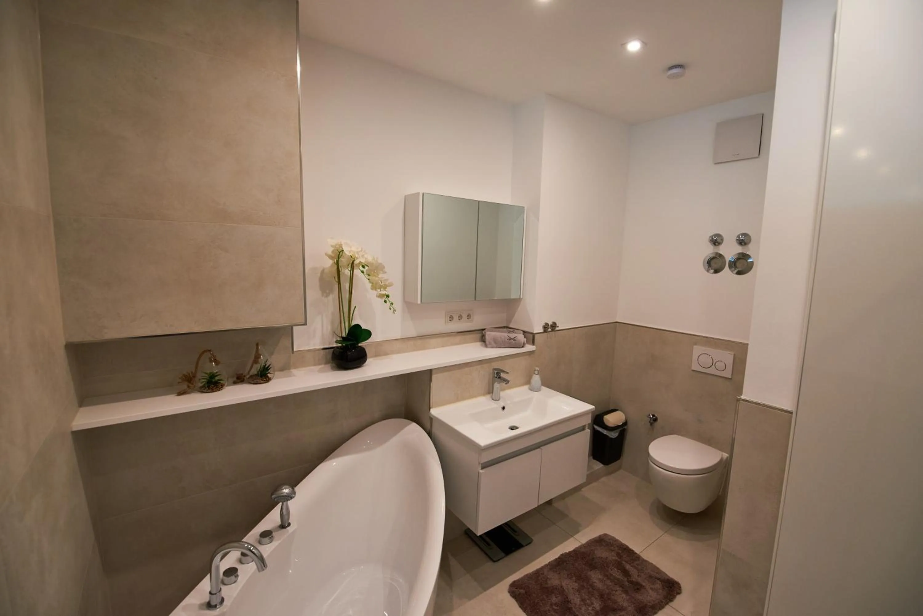 Shower in Business Apartments Höfle