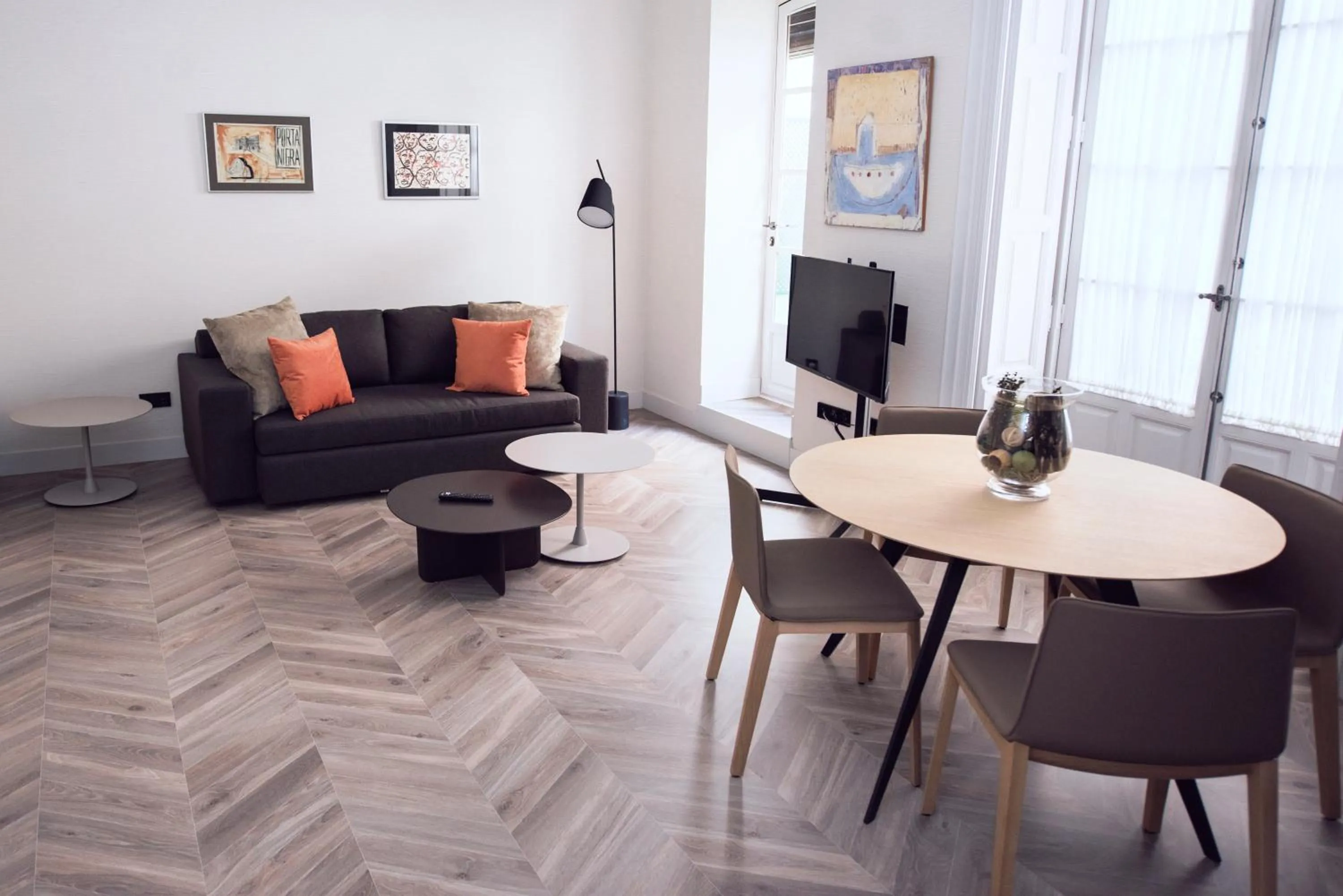 Living room in Palacio Salvetti Suites