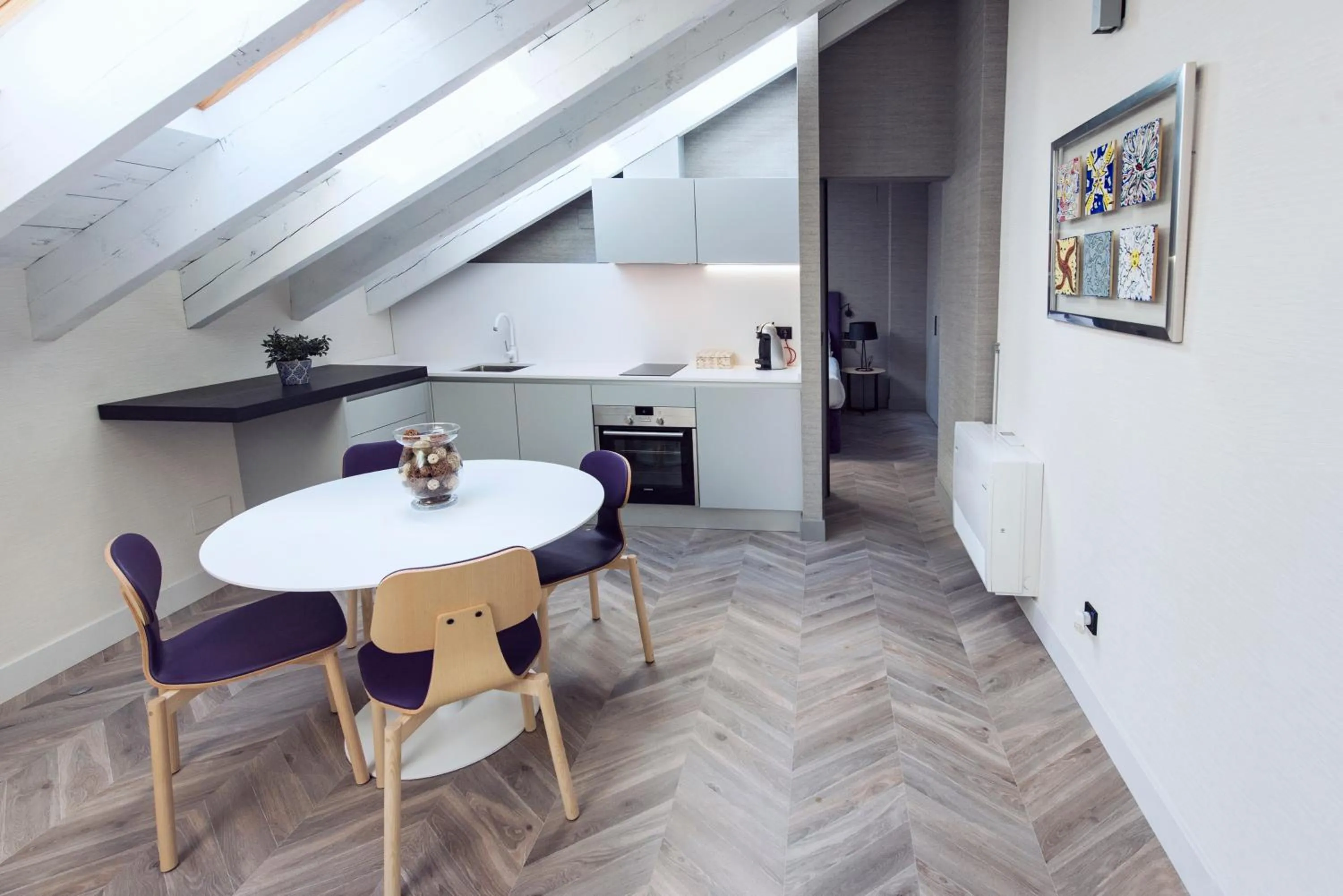 Kitchen or kitchenette in Palacio Salvetti Suites