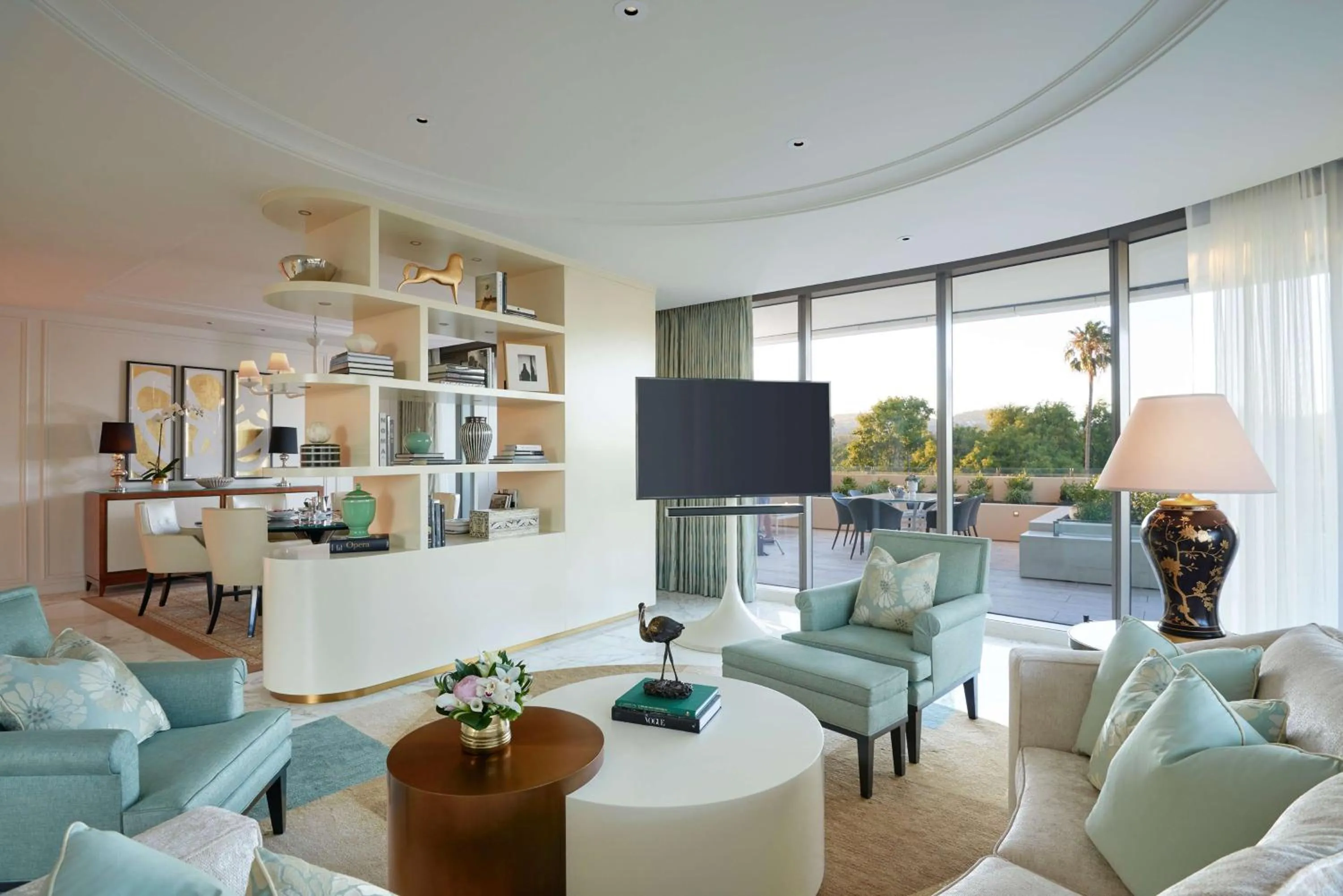 Living room in Waldorf Astoria Beverly Hills