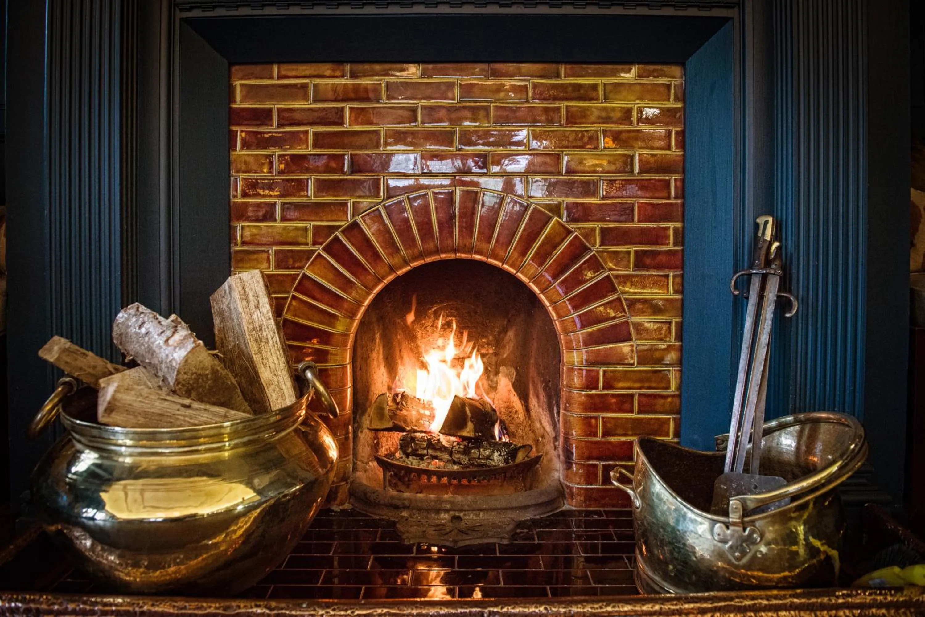 fireplace in Douneside House