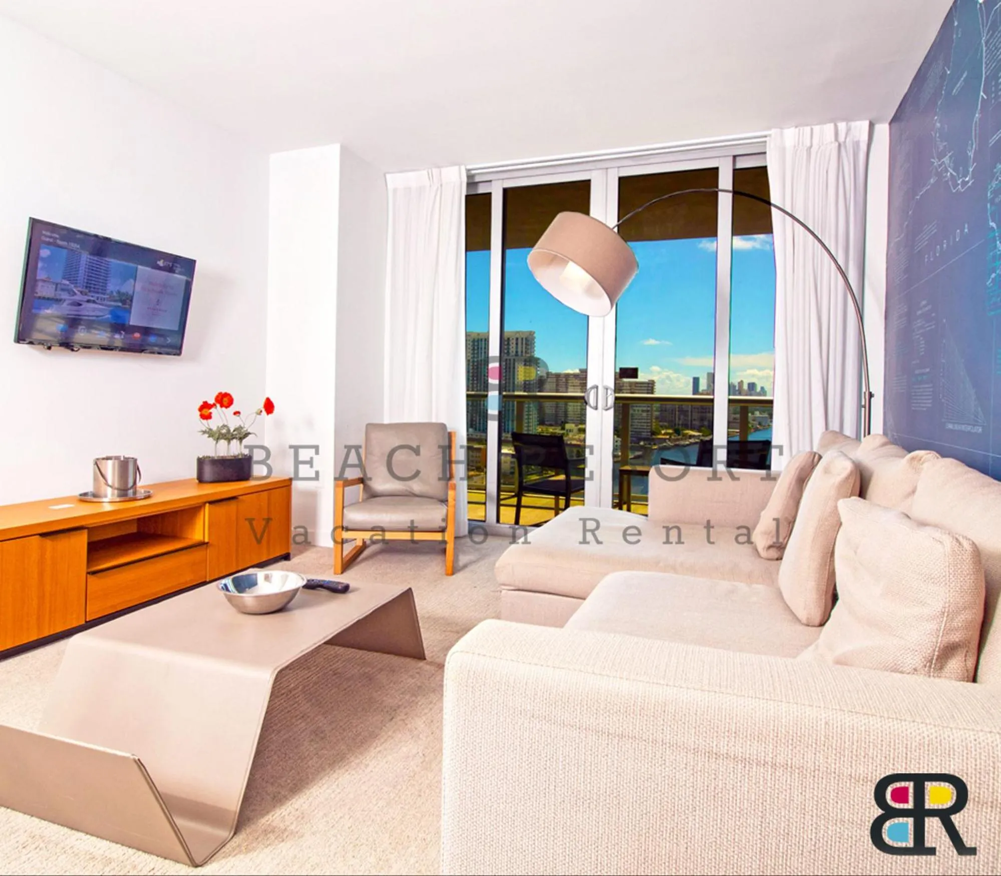 Living room in Bwalk Resort Rentals