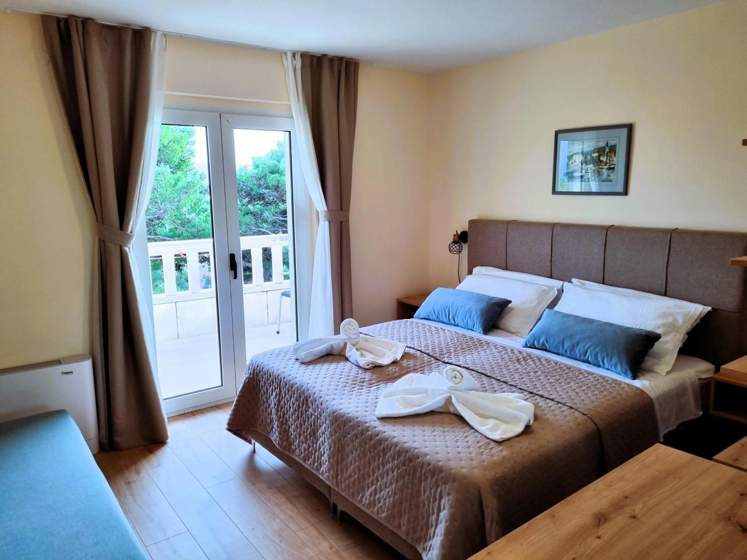 Balcony/Terrace, Bed in Villa Daniela