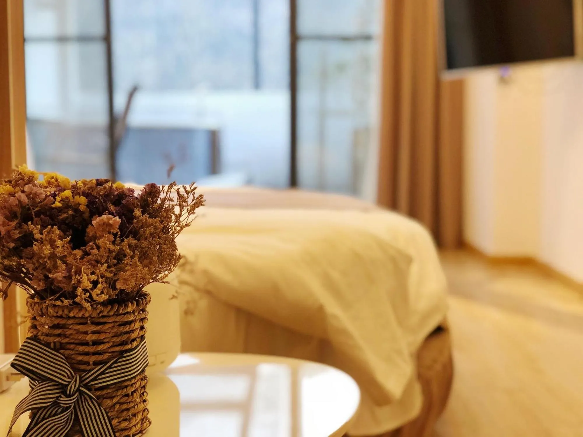 Decorative detail, Bed in Ancient Street No.5 Youth Chic Hotel