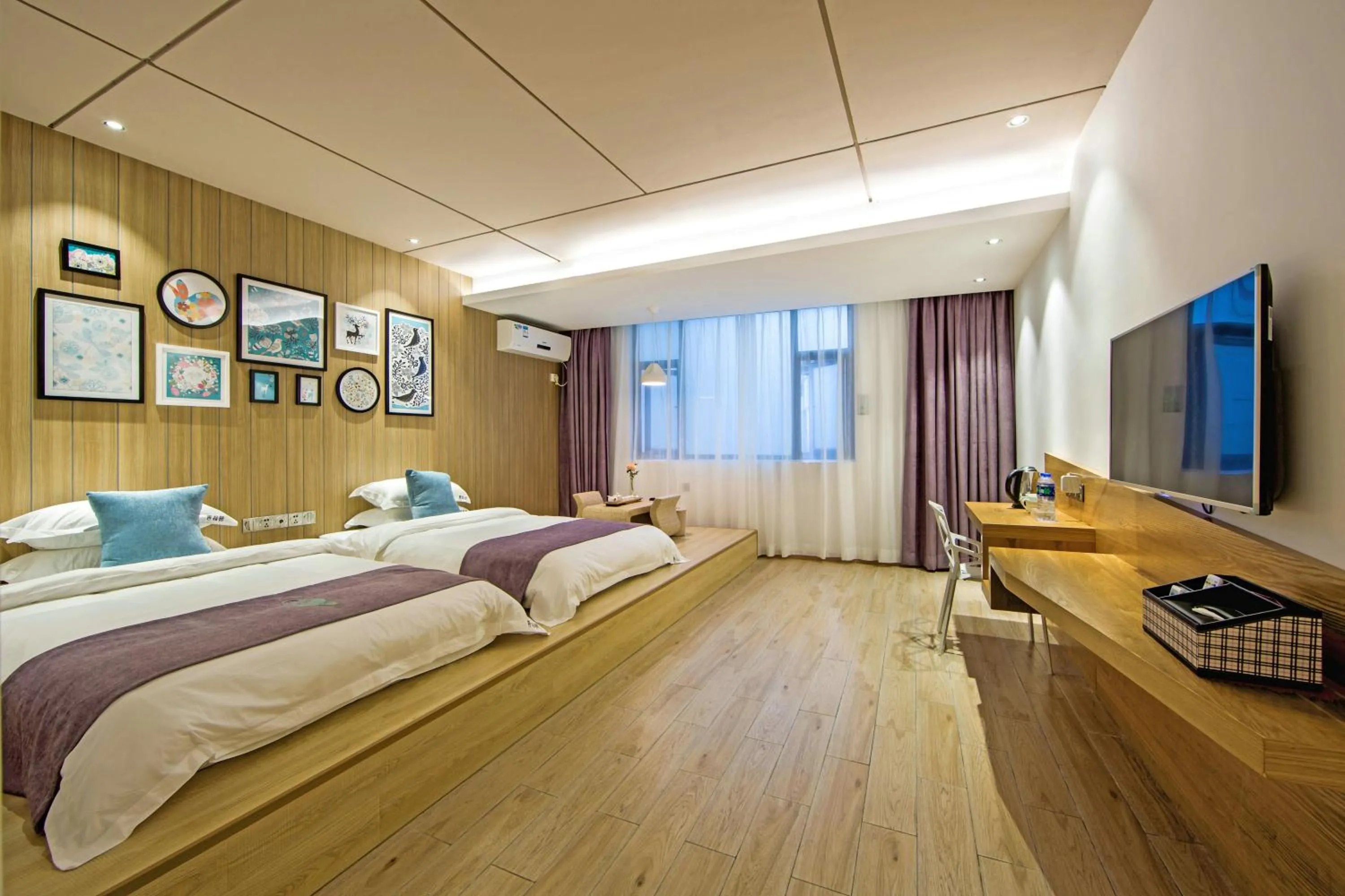 Bedroom, Bed in Ancient Street No.5 Youth Chic Hotel