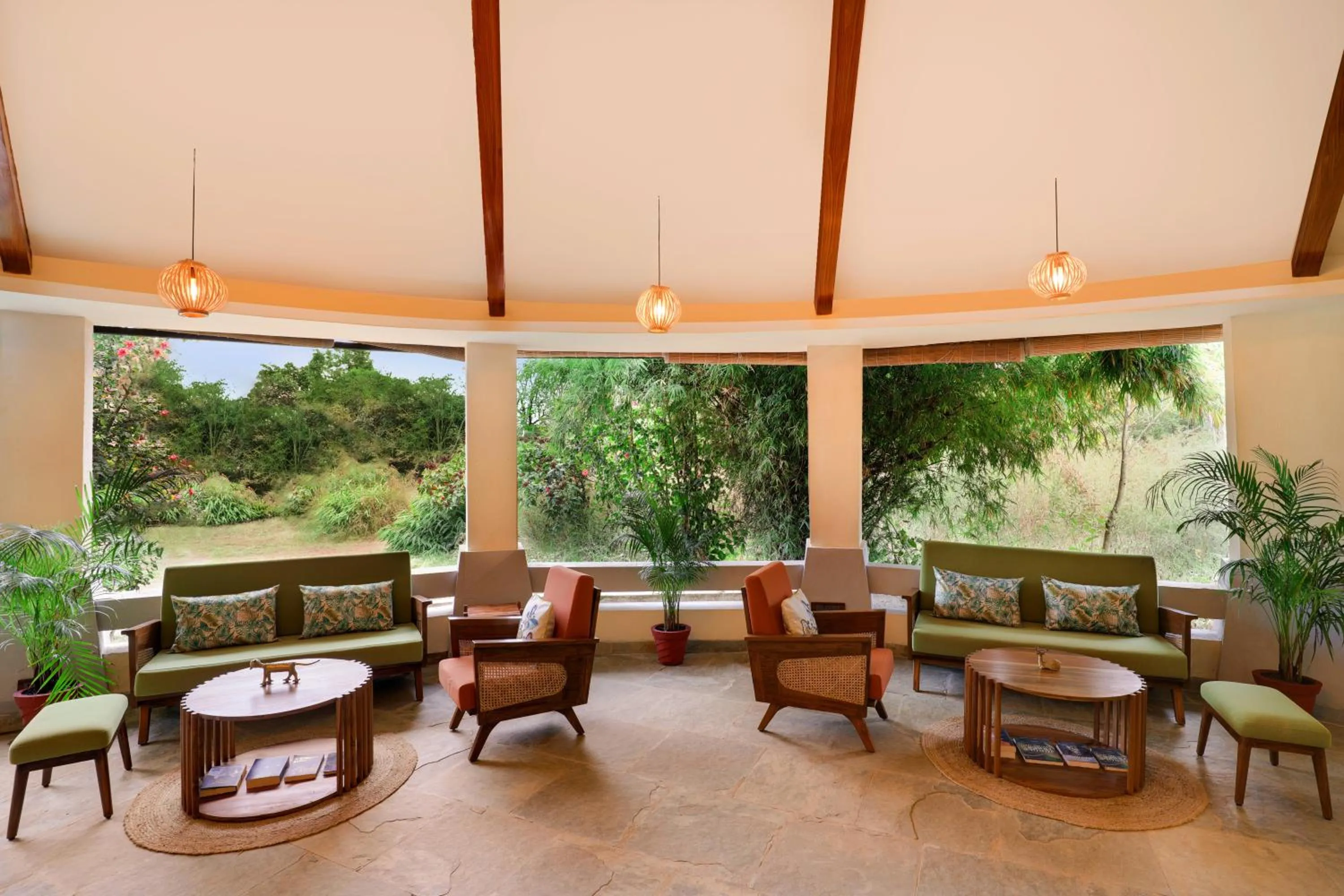Seating area in Lemon Tree Wildlife Resort, Kanha