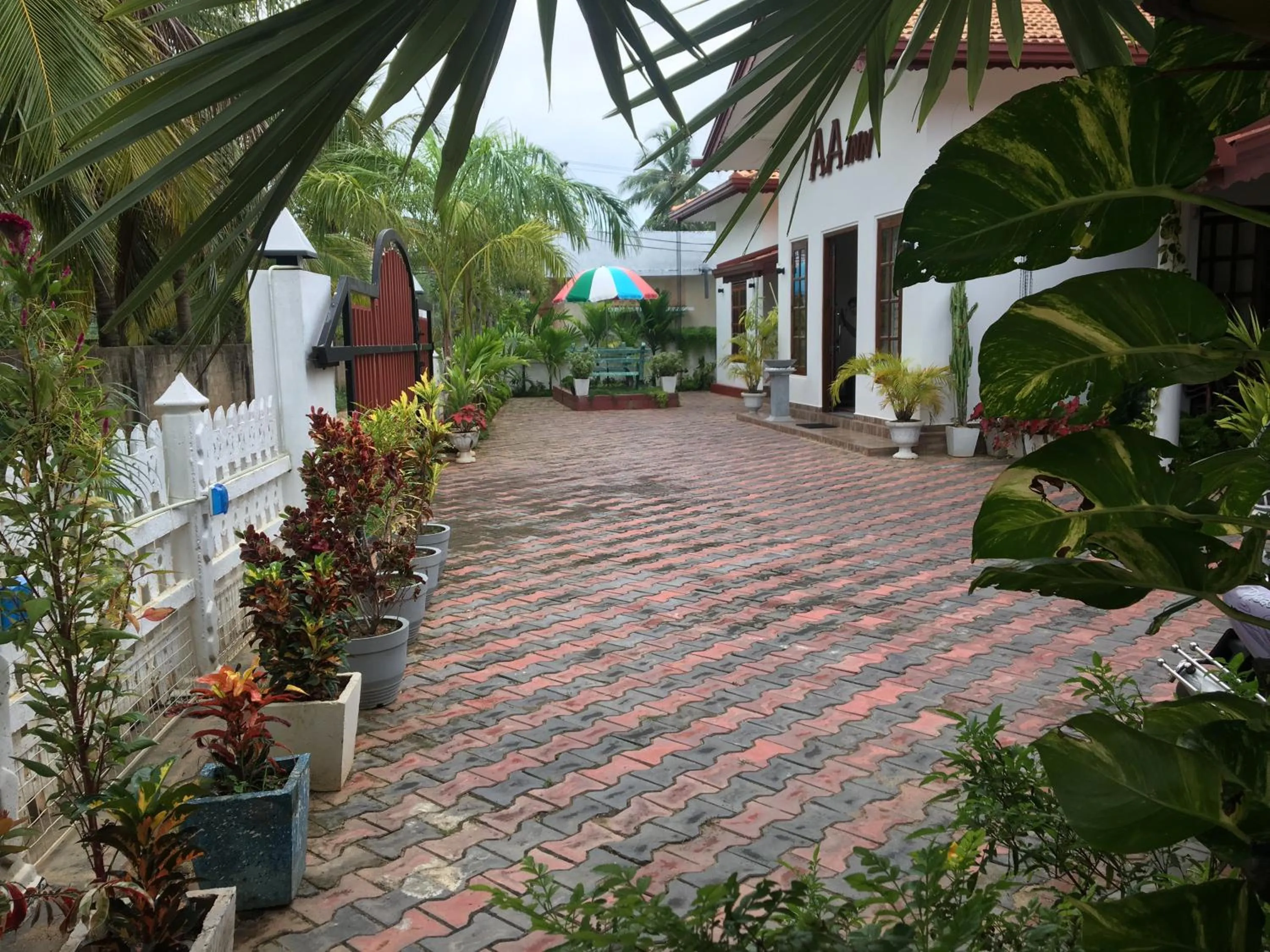 Garden view in Aa Inn