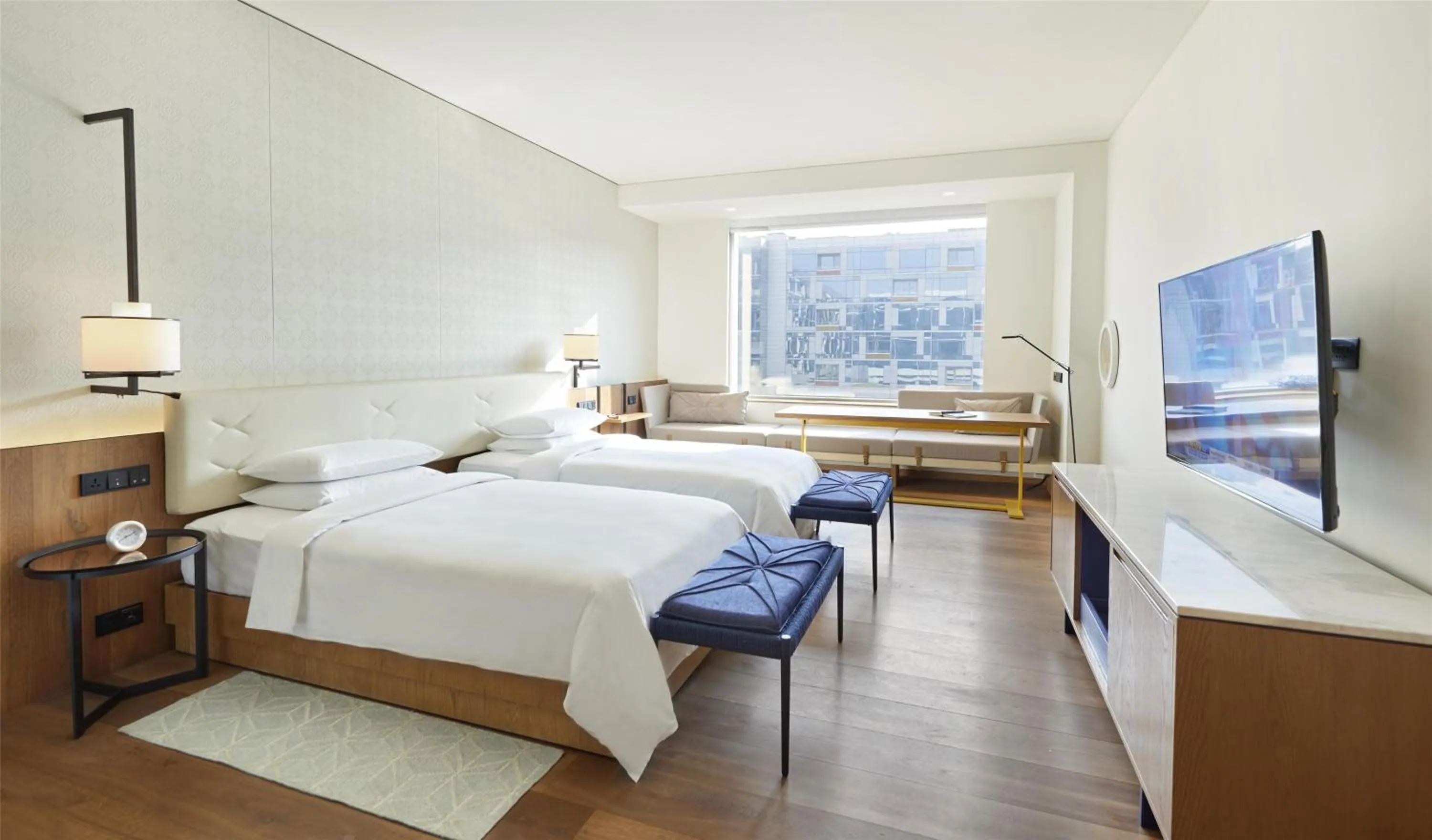 Bedroom, Bed in Andaz Delhi, by Hyatt