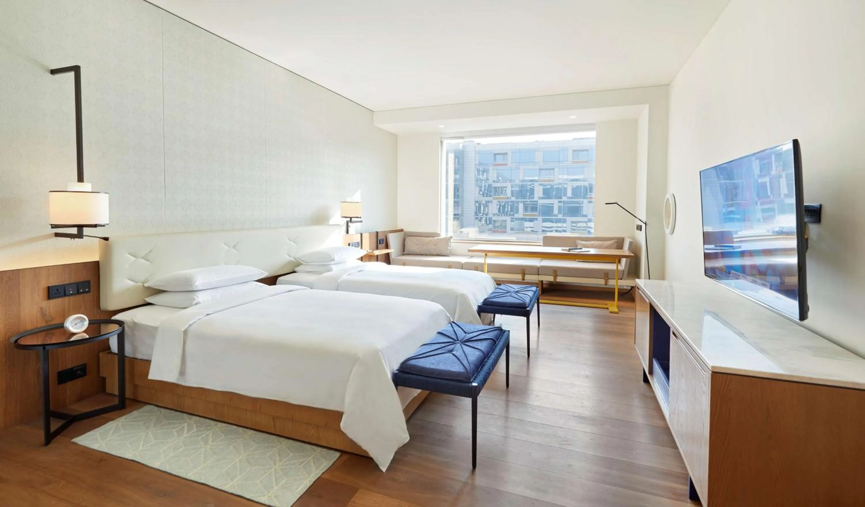 Photo of the whole room, Bed in Andaz Delhi, by Hyatt