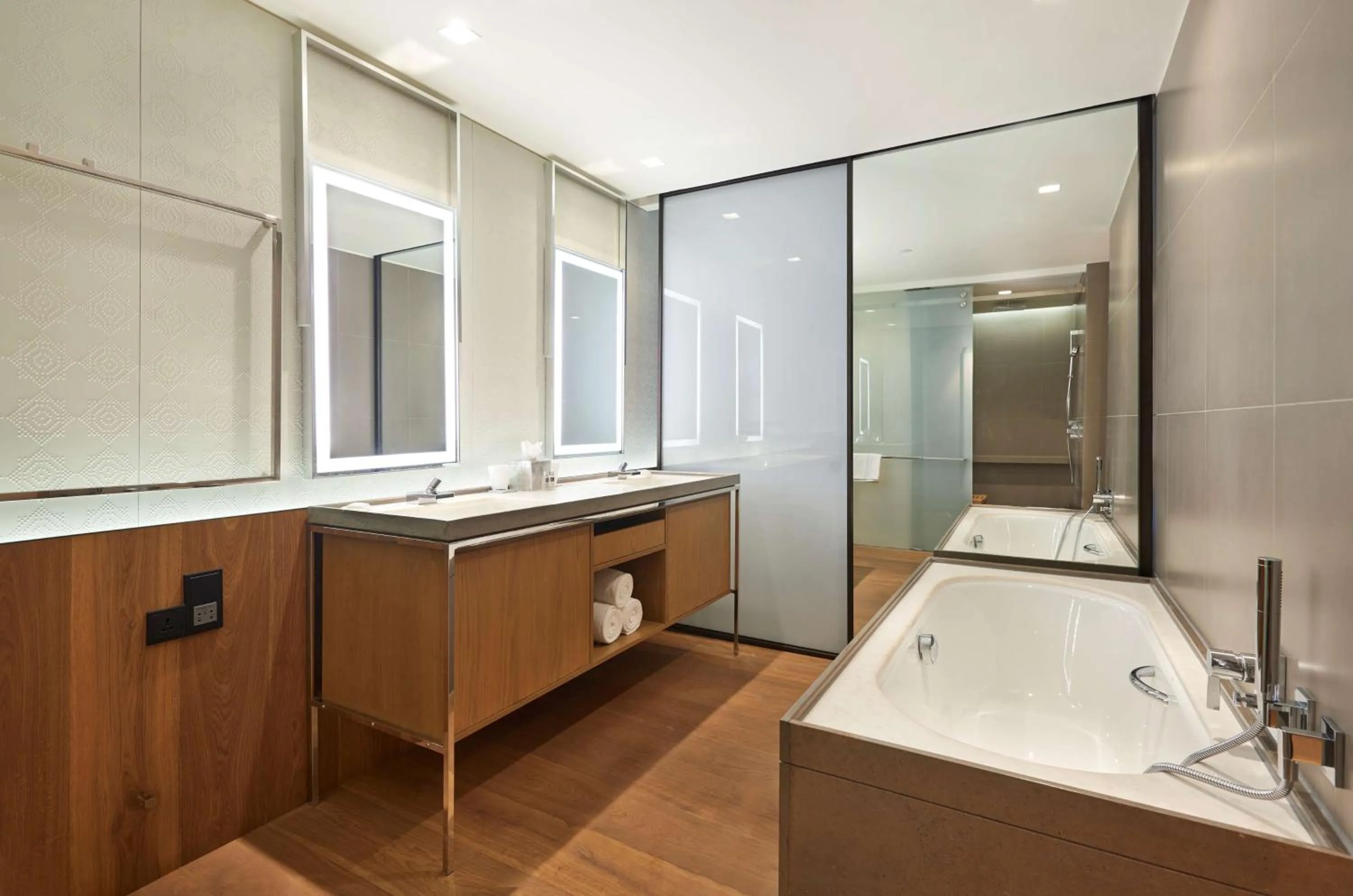 Bathroom in Andaz Delhi, by Hyatt