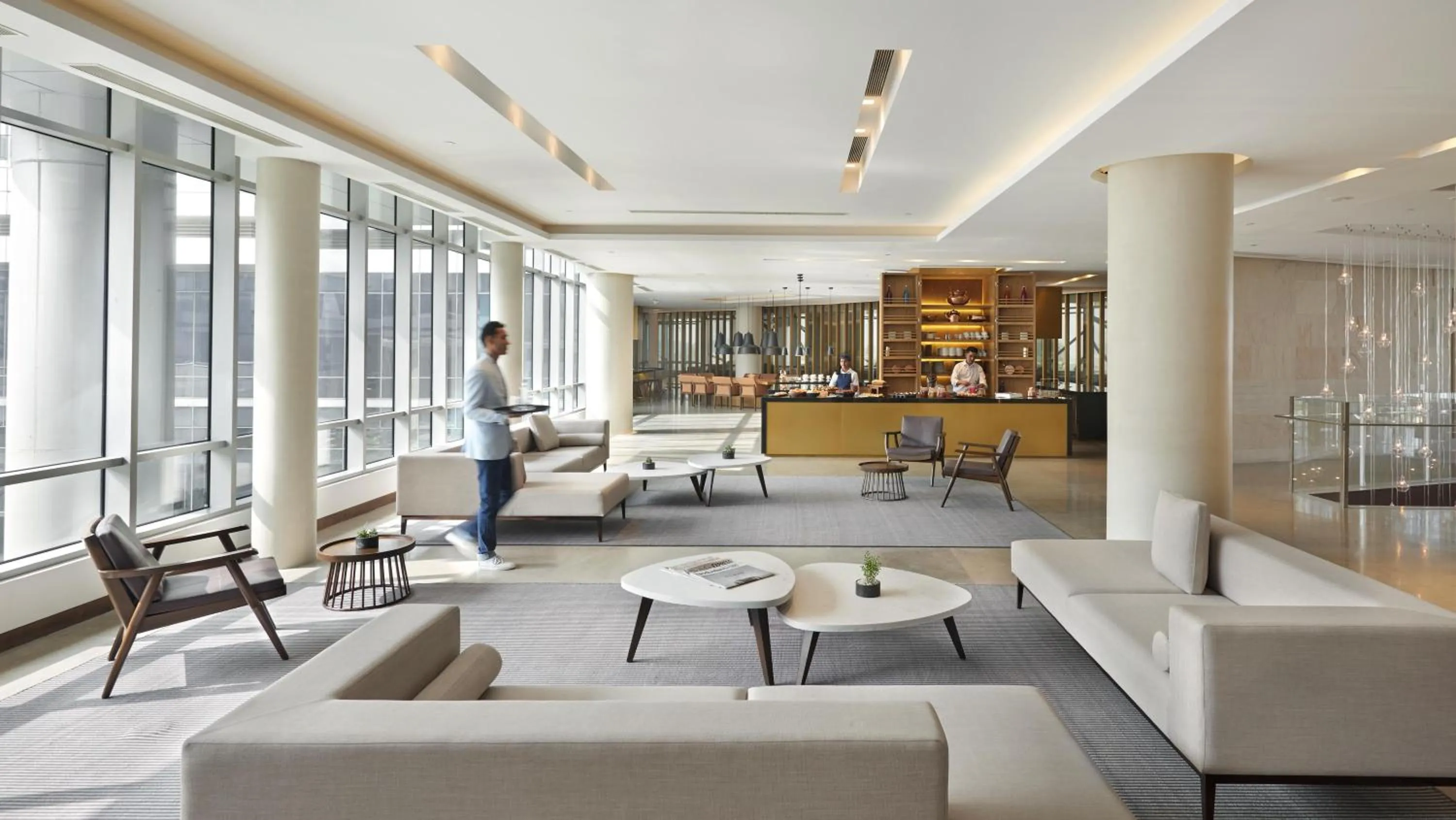 Lounge or bar in Andaz Delhi, by Hyatt