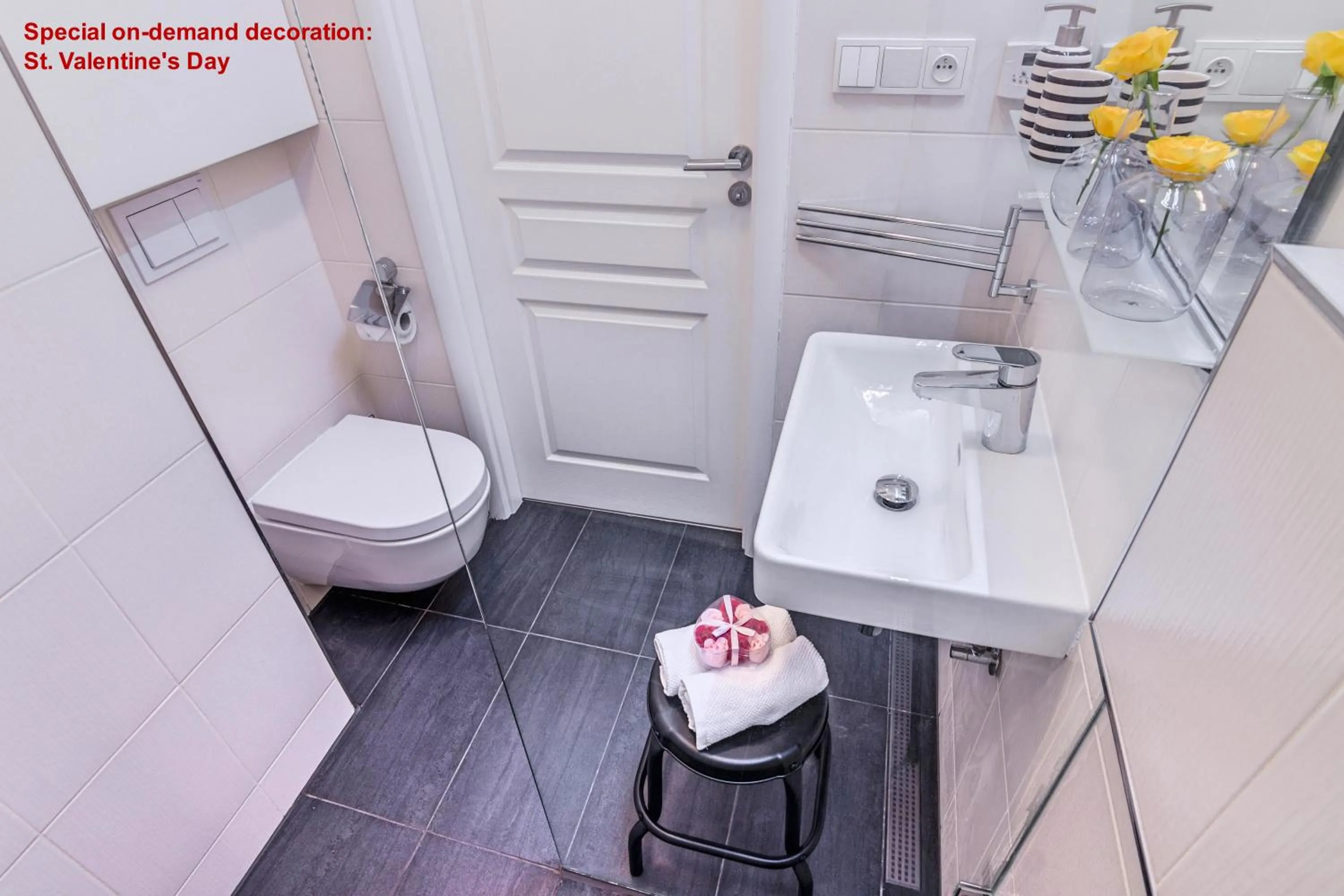 Bathroom in Private Terrace in Heart of Prague