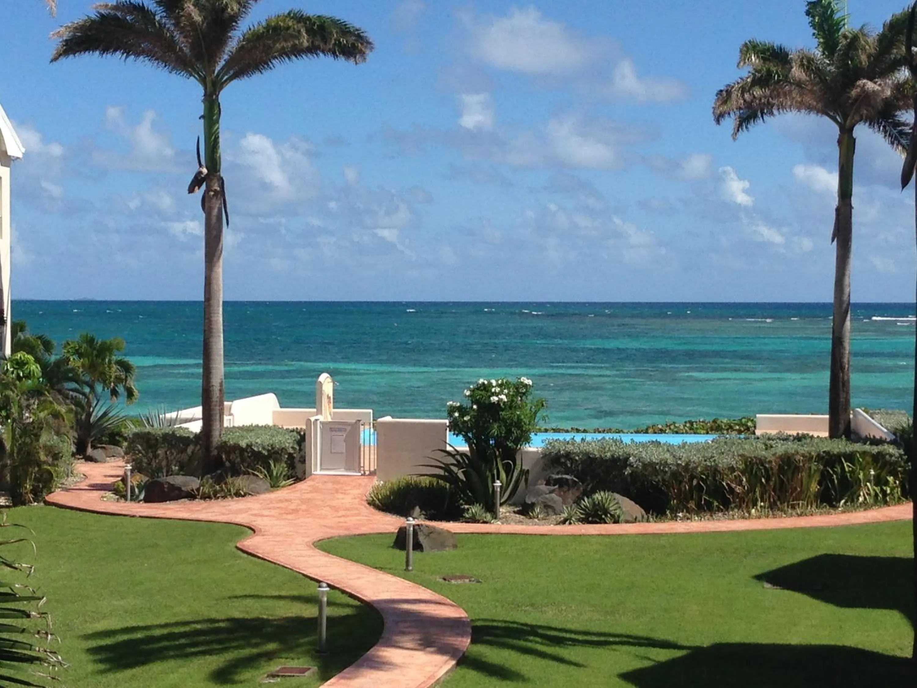 Pool view in Eden Blue
