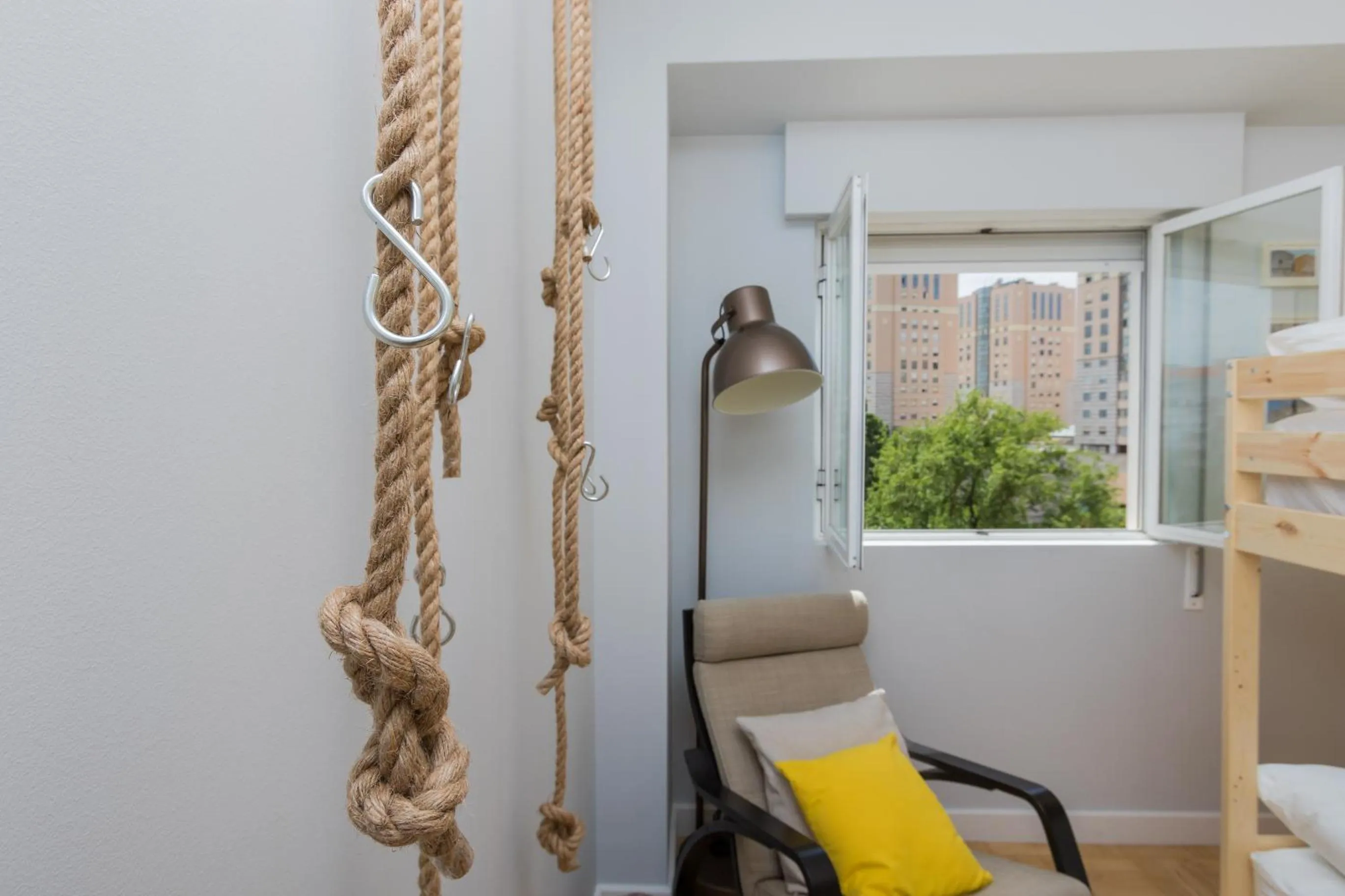 Decorative detail in Lisbon Airport Hostel