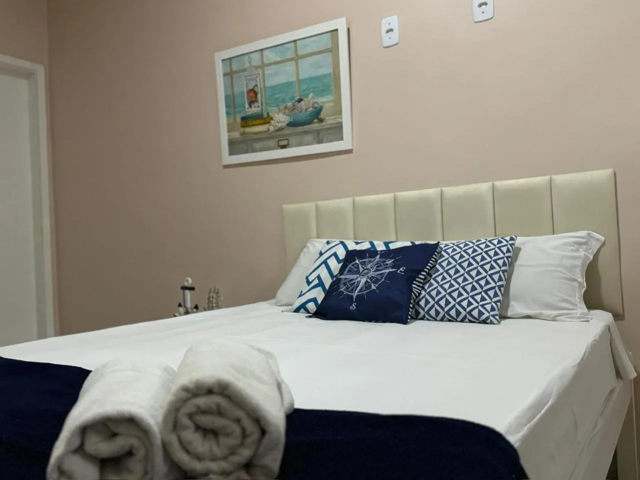 Bed in Pousada Vila Praiana